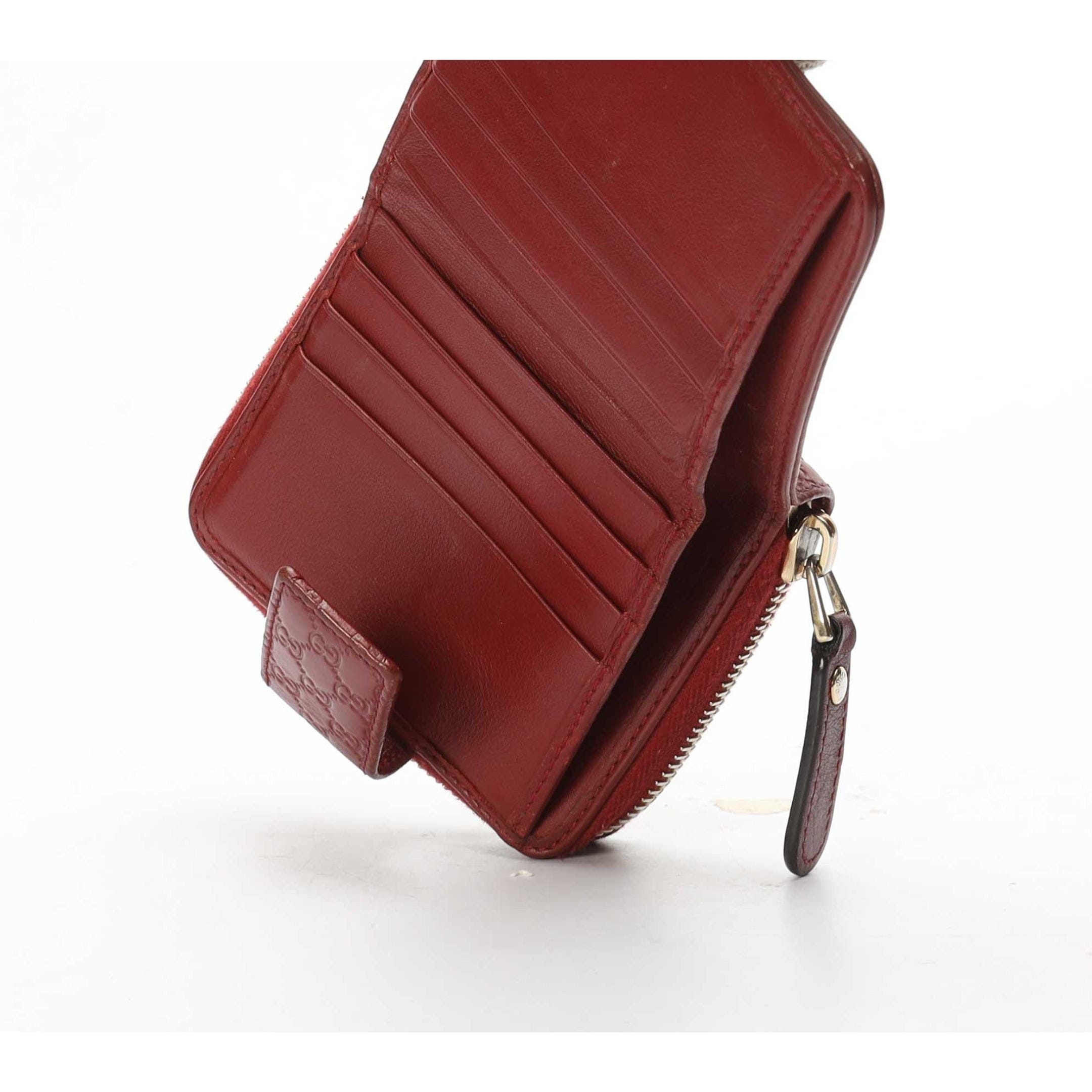 Gucci Red Micro Guccissima Wallet