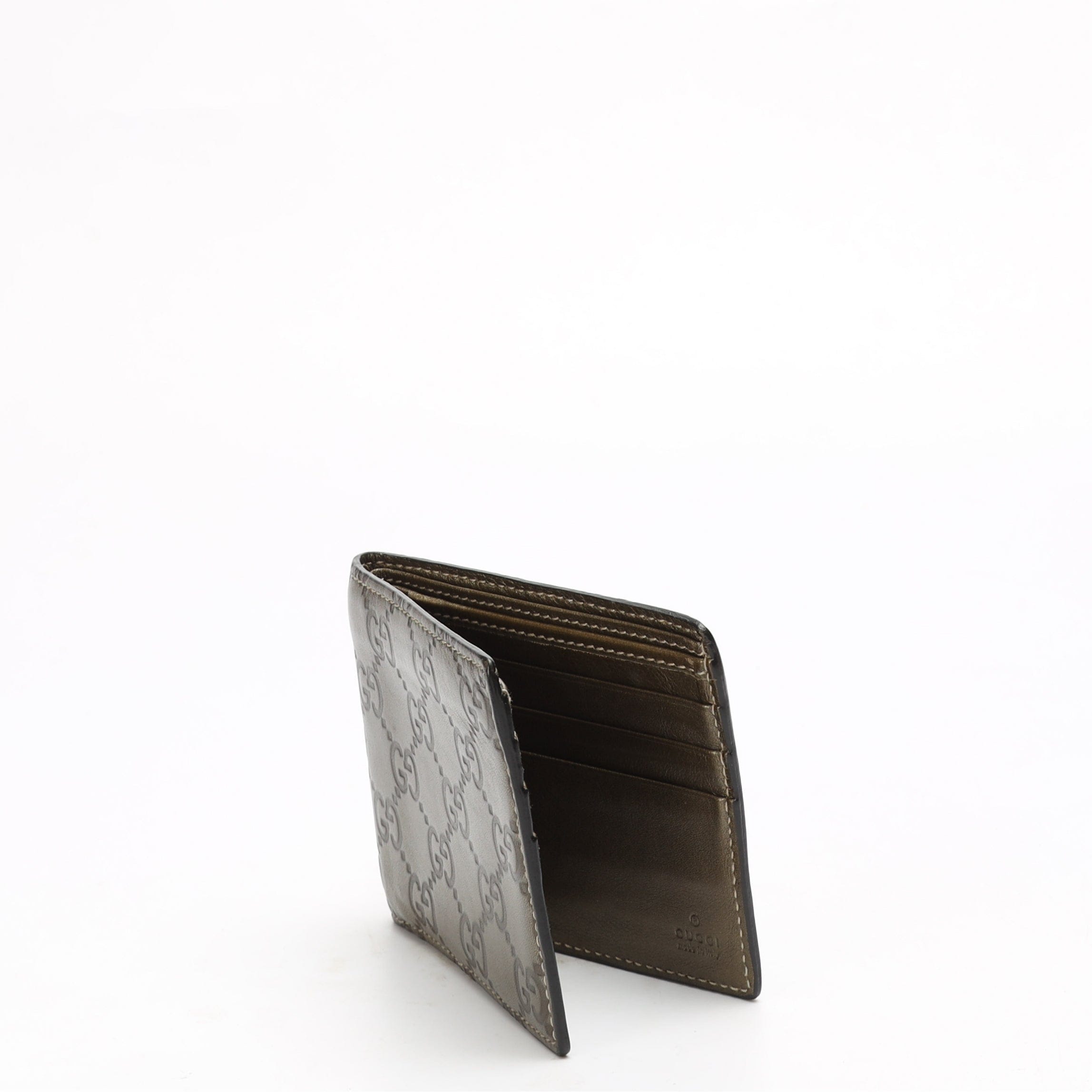 Gucci GG Emblem Bi - fold Wallet