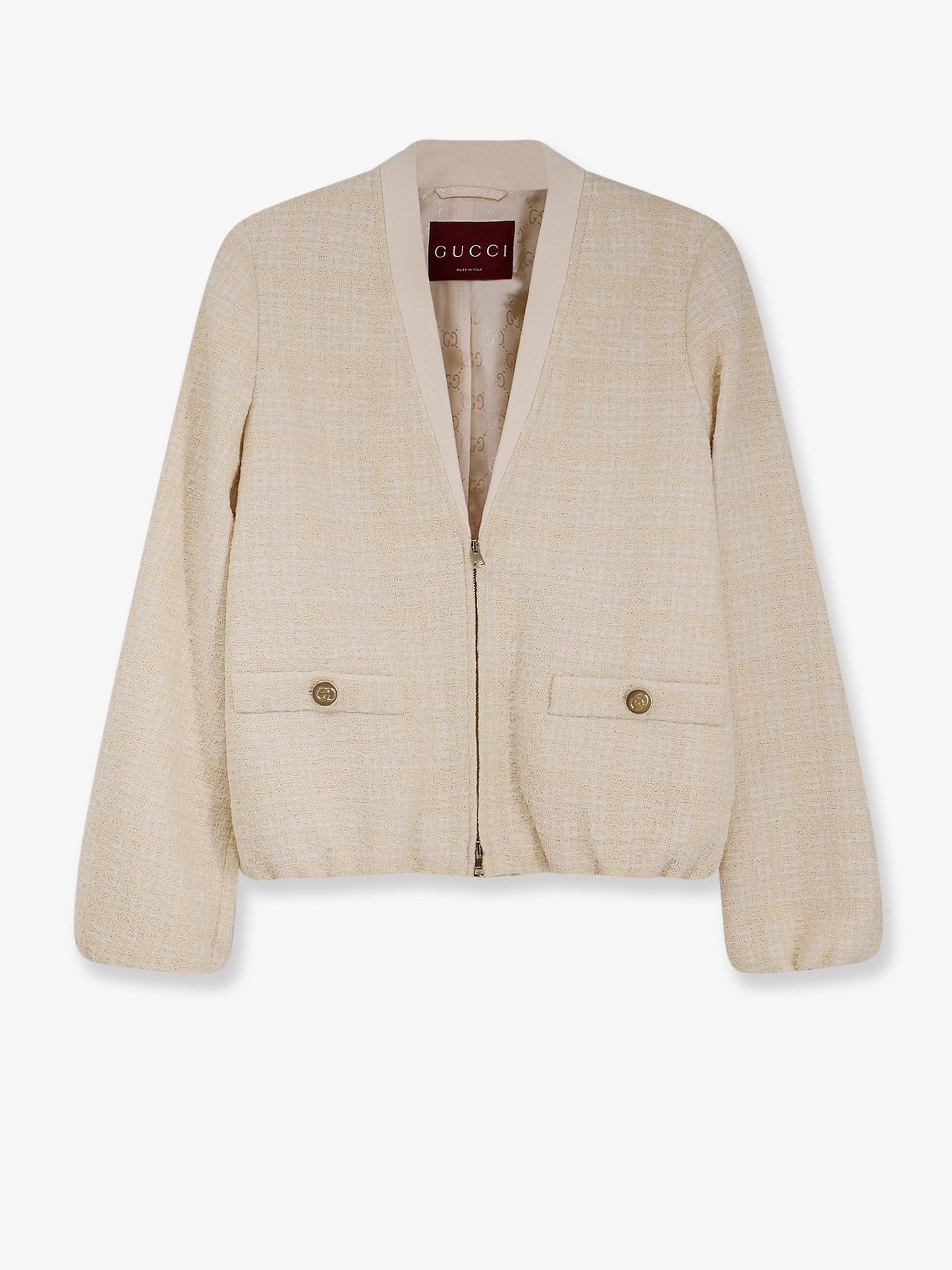 Gucci Checked cotton tweed jacket