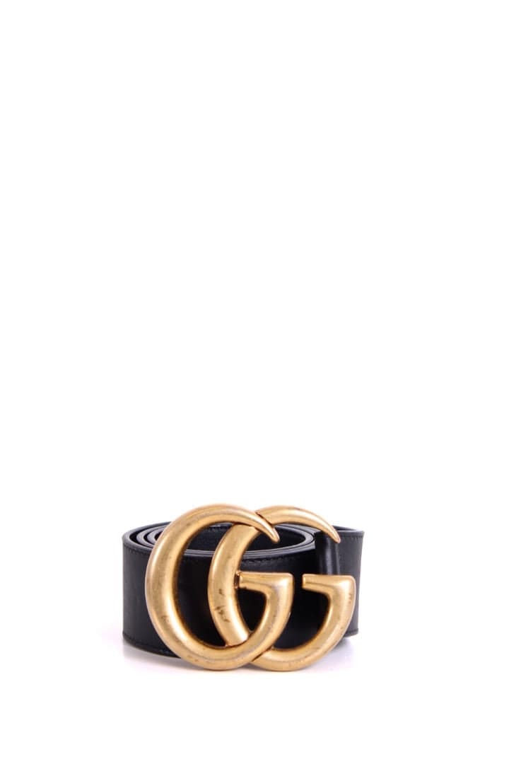 Gucci GG Marmont Wide Belt Black 70.28