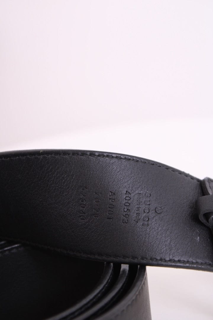 Gucci GG Marmont Wide Belt Black 70.28