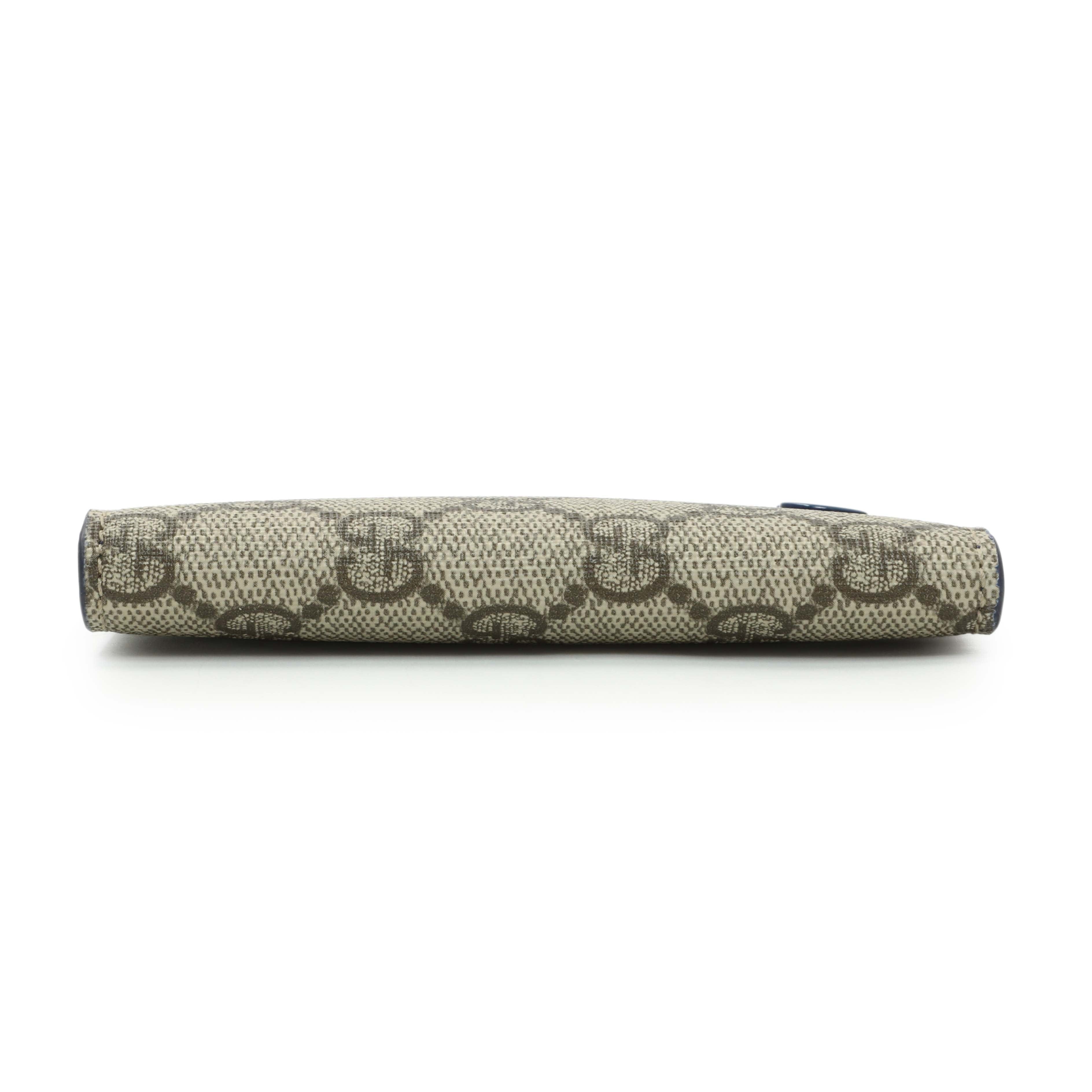 Gucci Interior GG Supreme Canvas Long Card Case
