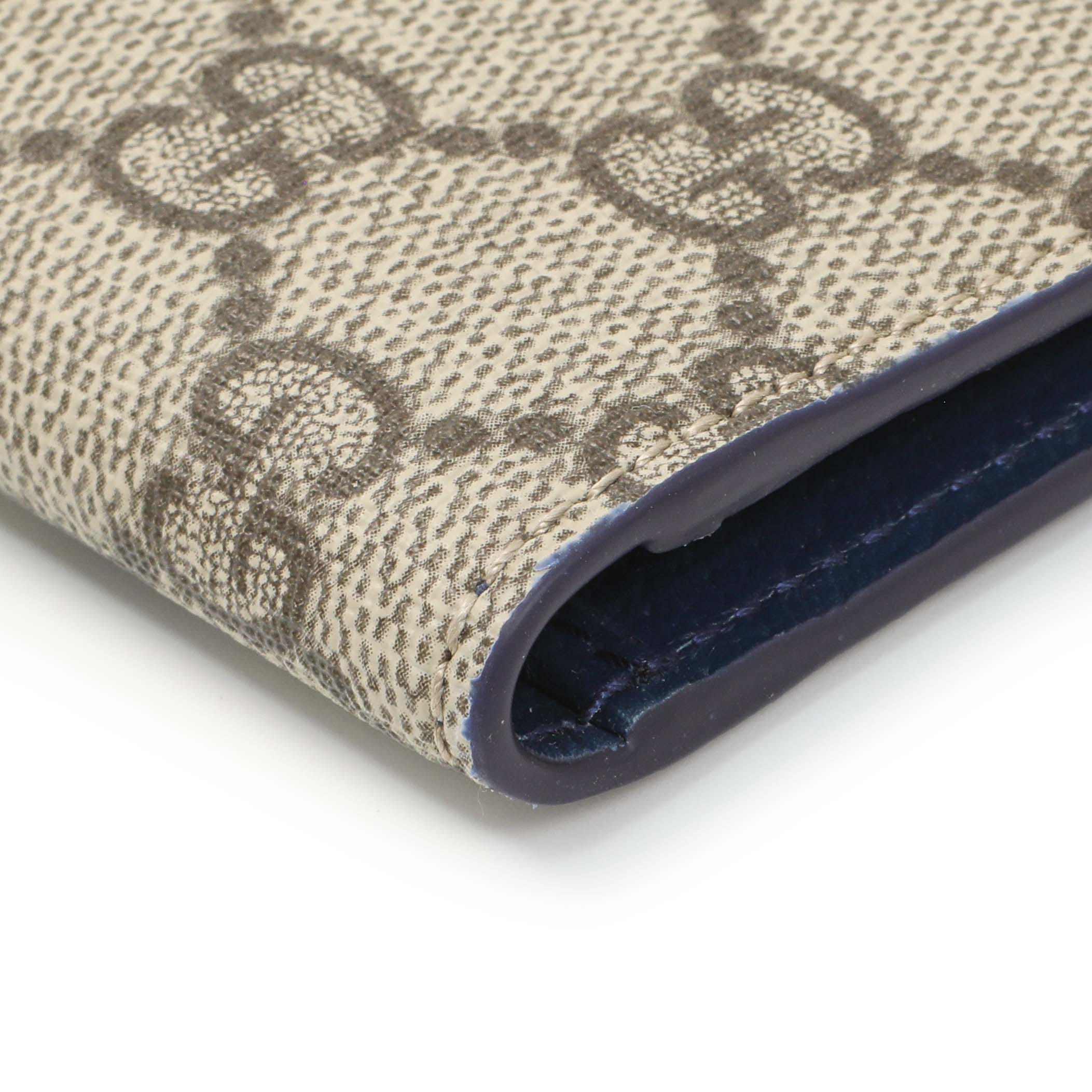 Gucci Interior GG Supreme Canvas Long Card Case
