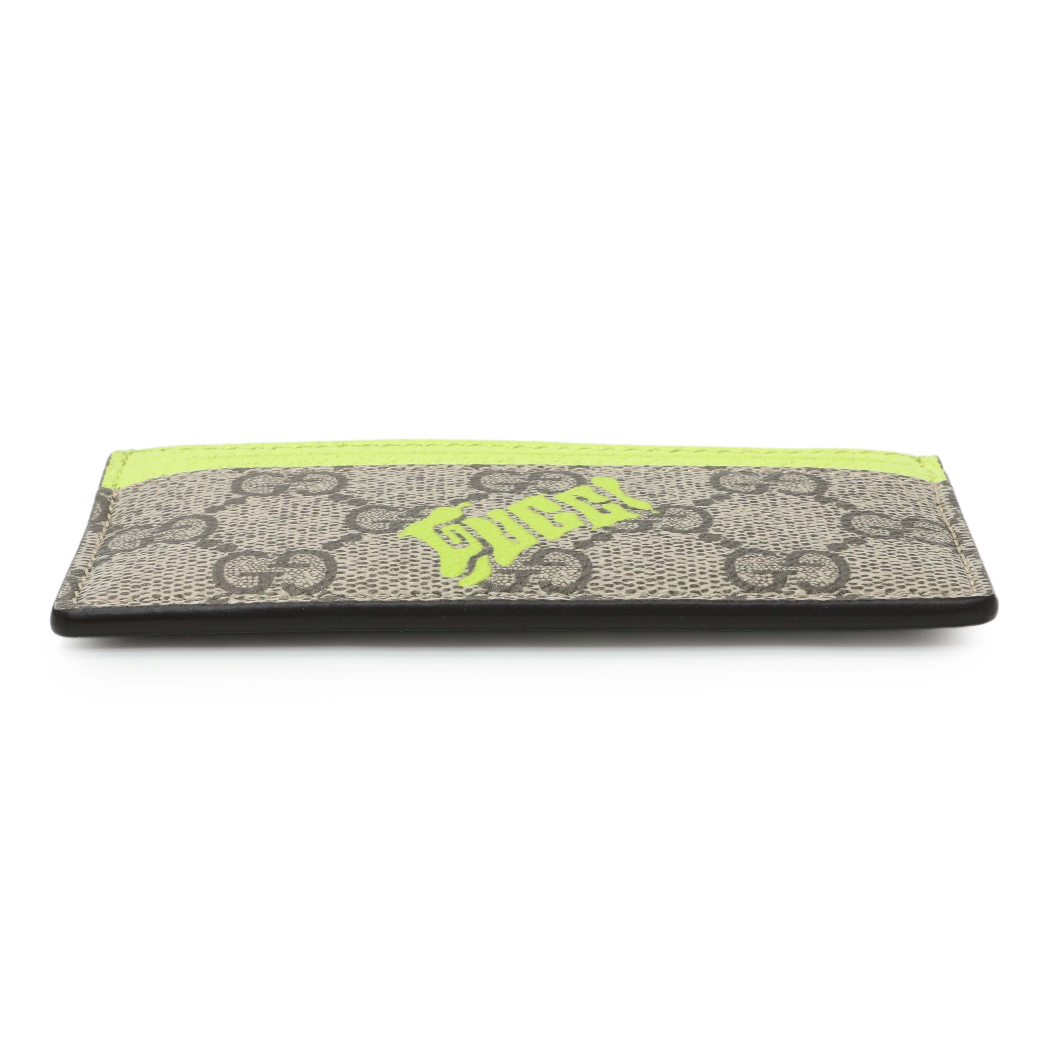 Gucci GG Monogram Card Case with Print GG Canvas
