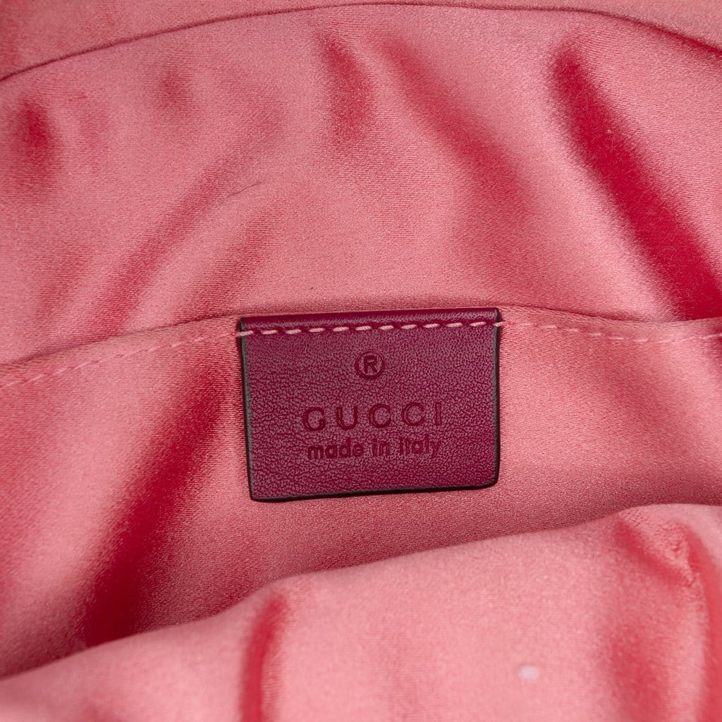 Gucci GG Marmont Matelasse Velvet Belt Bag