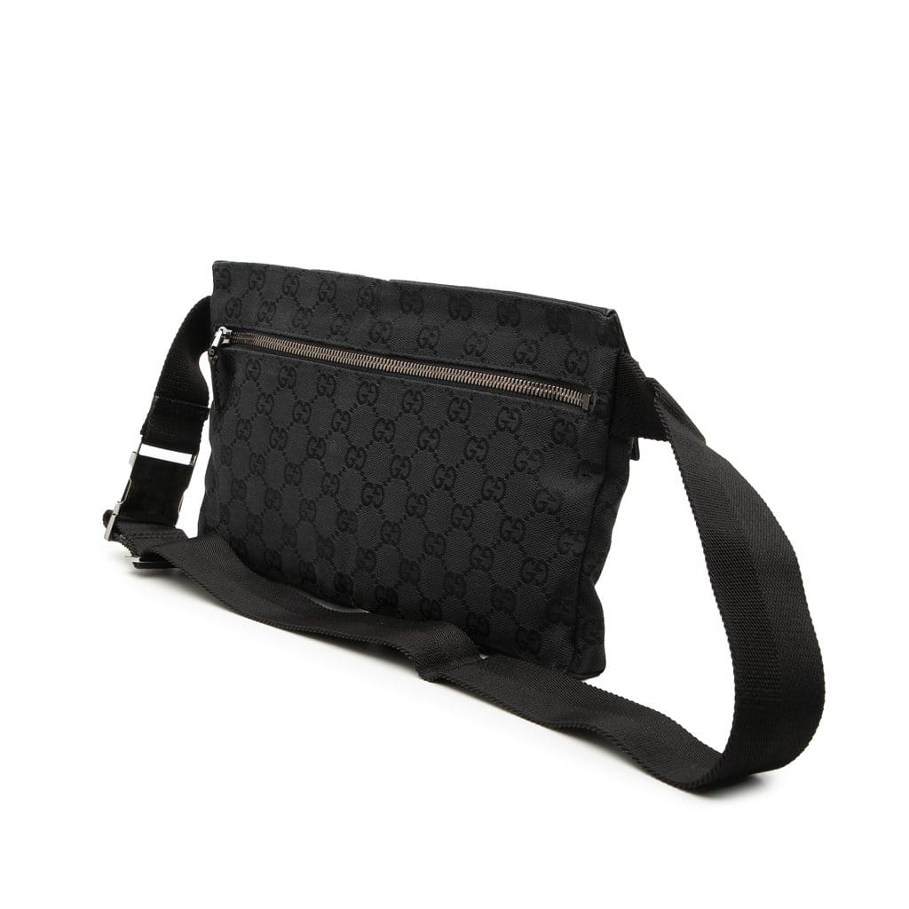 Gucci GG Canvas Double Pocket Belt Bag