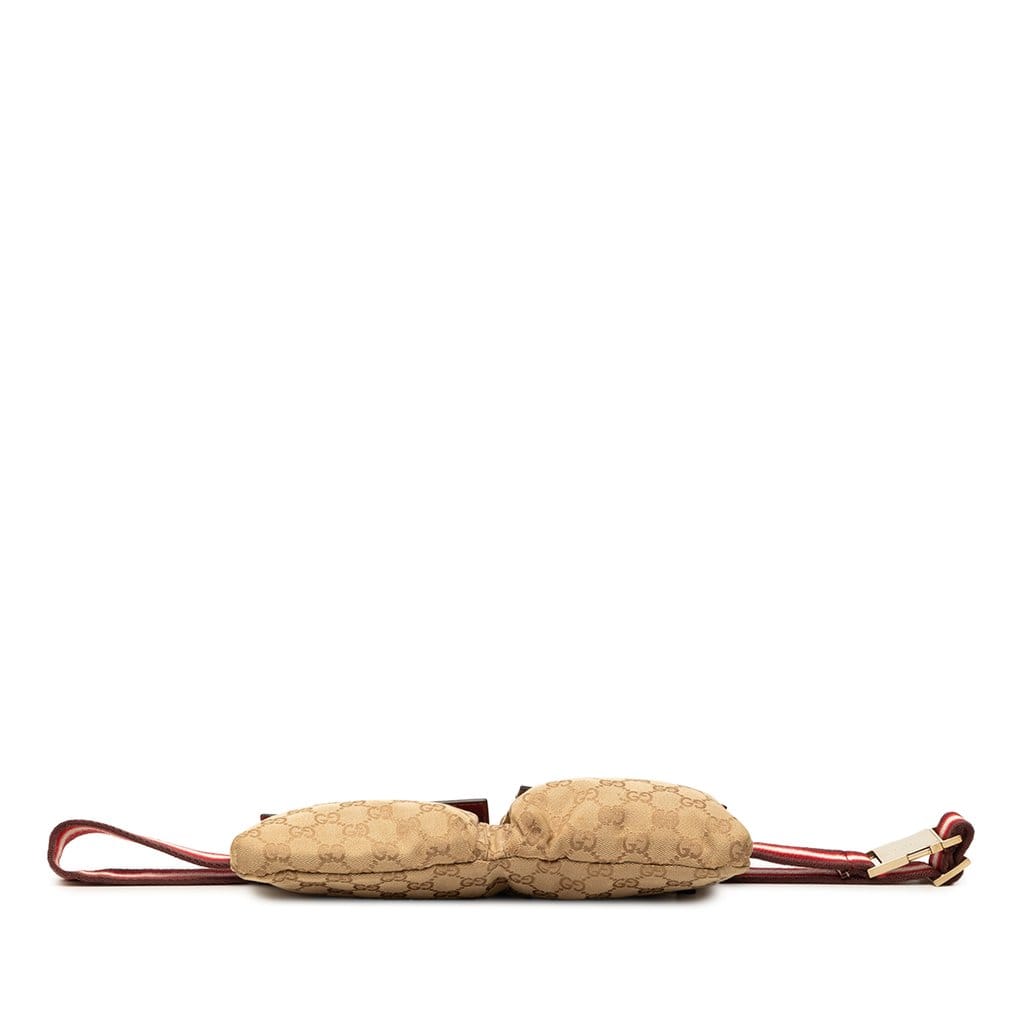 Gucci GG Canvas Web Double Pocket Belt Bag