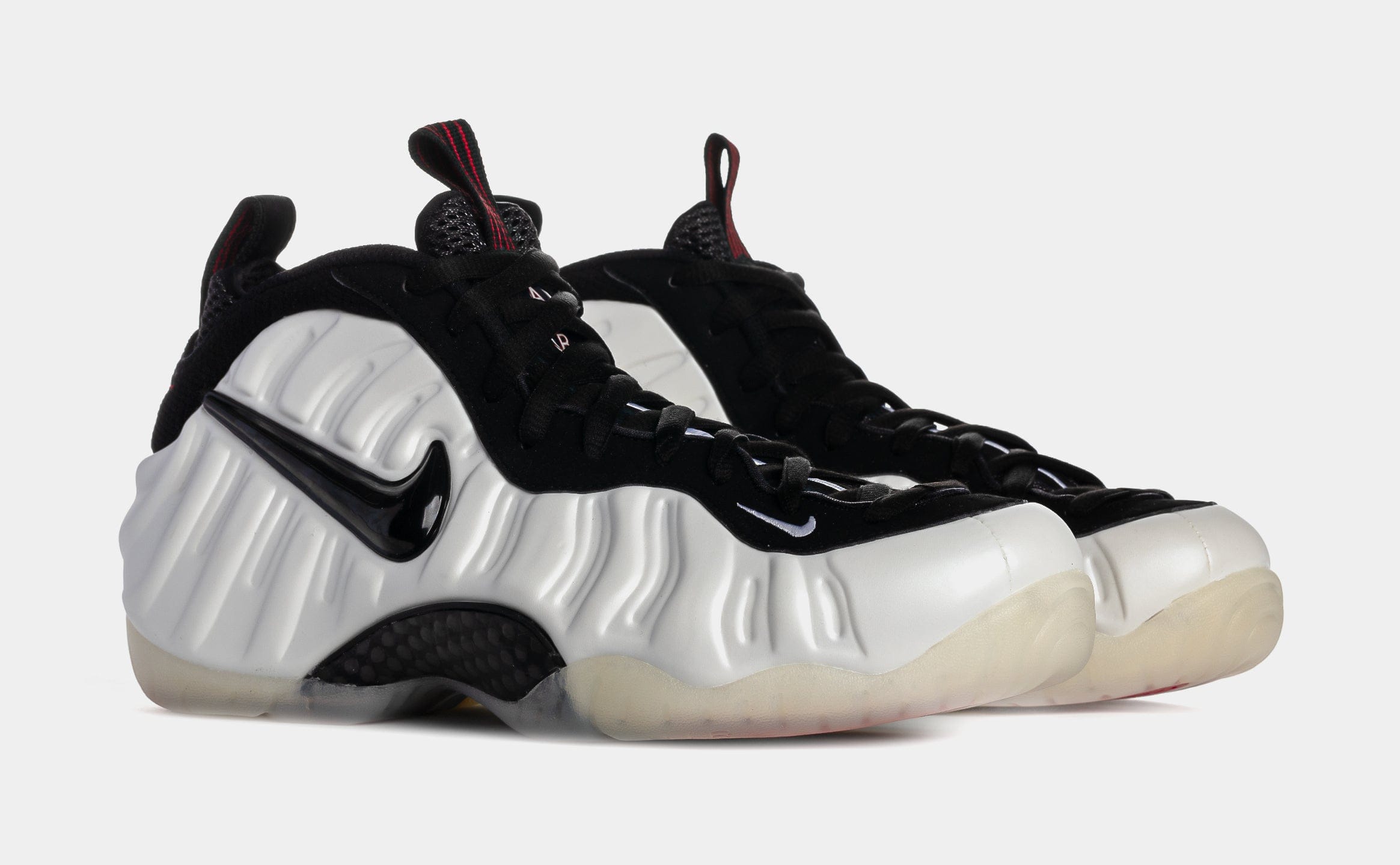 Nike Air Foamposite Pro Pearl Mens Lifestyle Shoes (Pearl/White/Black/True Red)