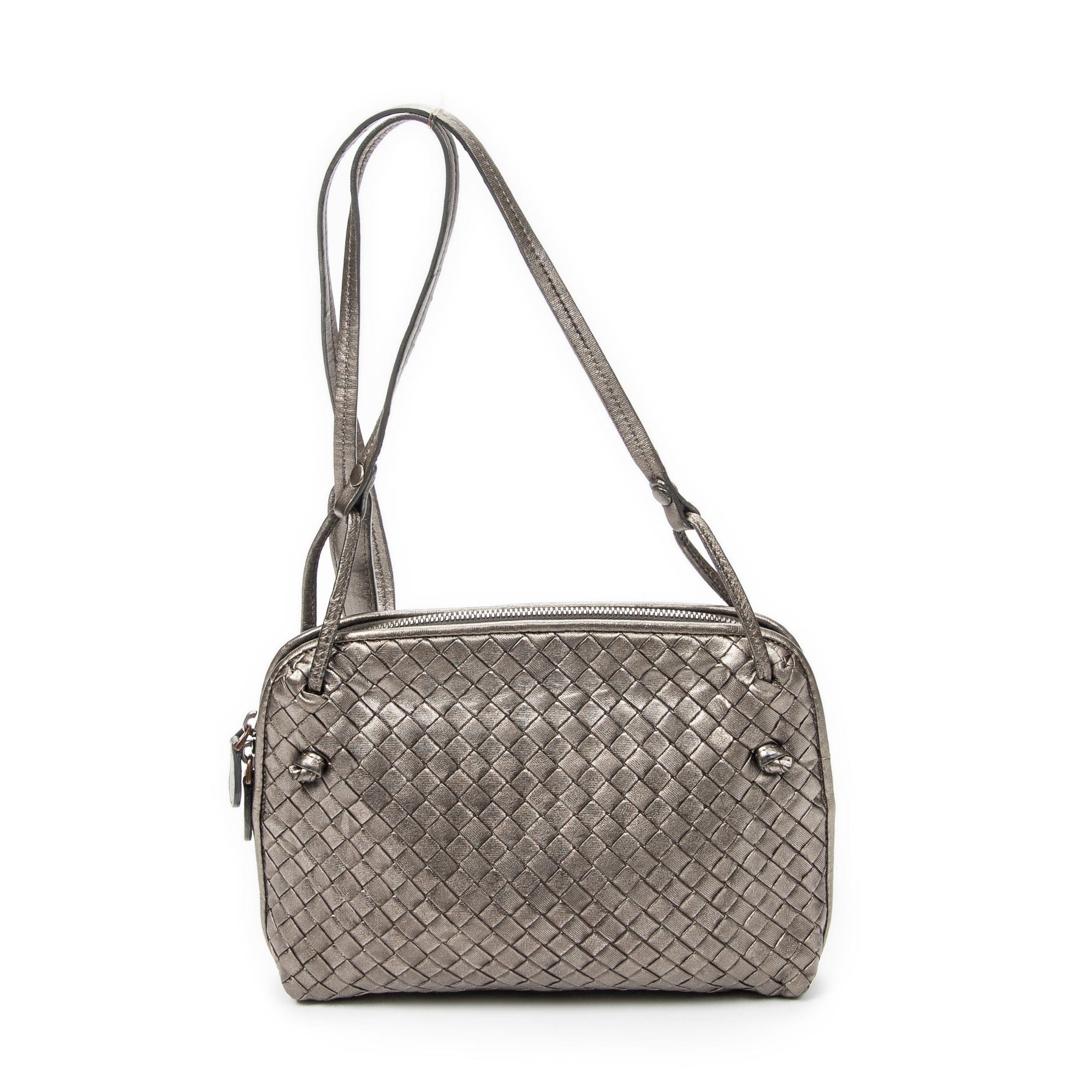 Bottega Veneta Bronze Calf Leather Nodini Crossbody ABC7200