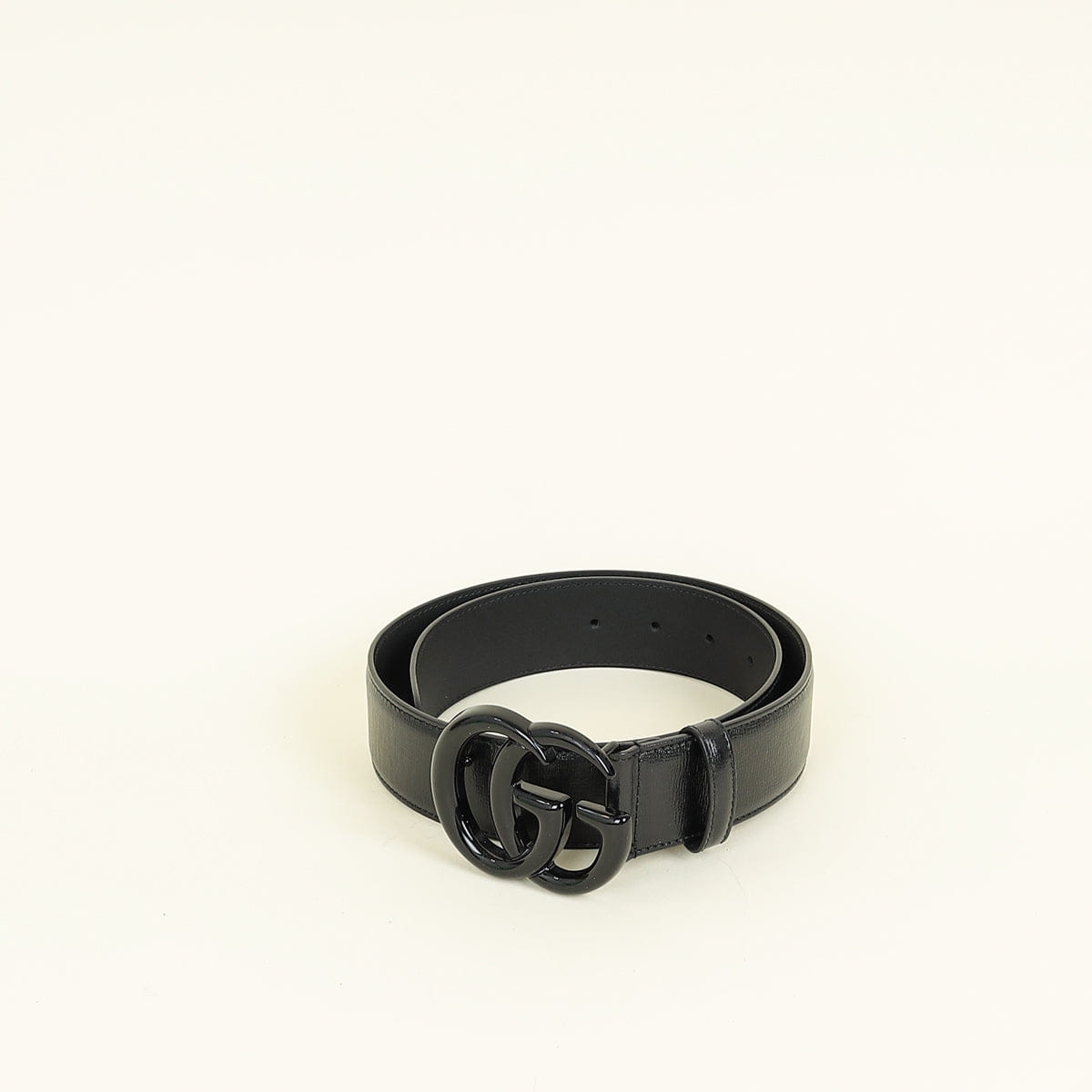 Gucci Black GG Marmont Wide Belt 28