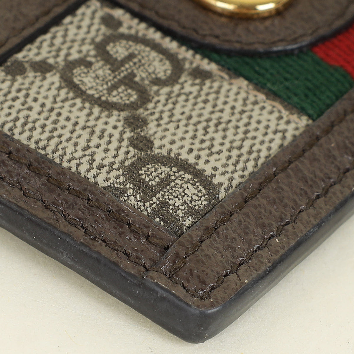 Gucci Brown Ophidia GG Card Case