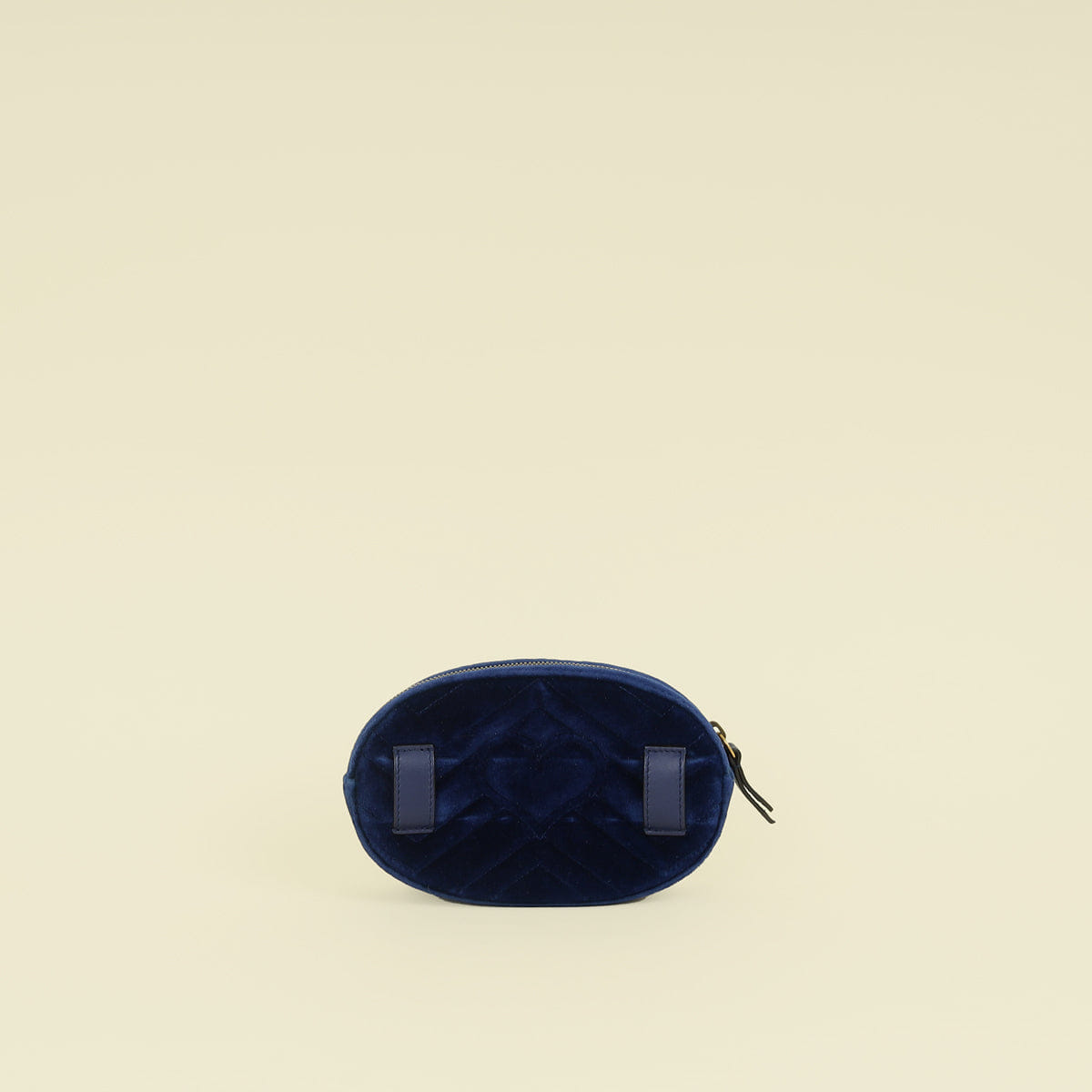 Gucci Navy Blue GG Marmont Velvet Belt Bag