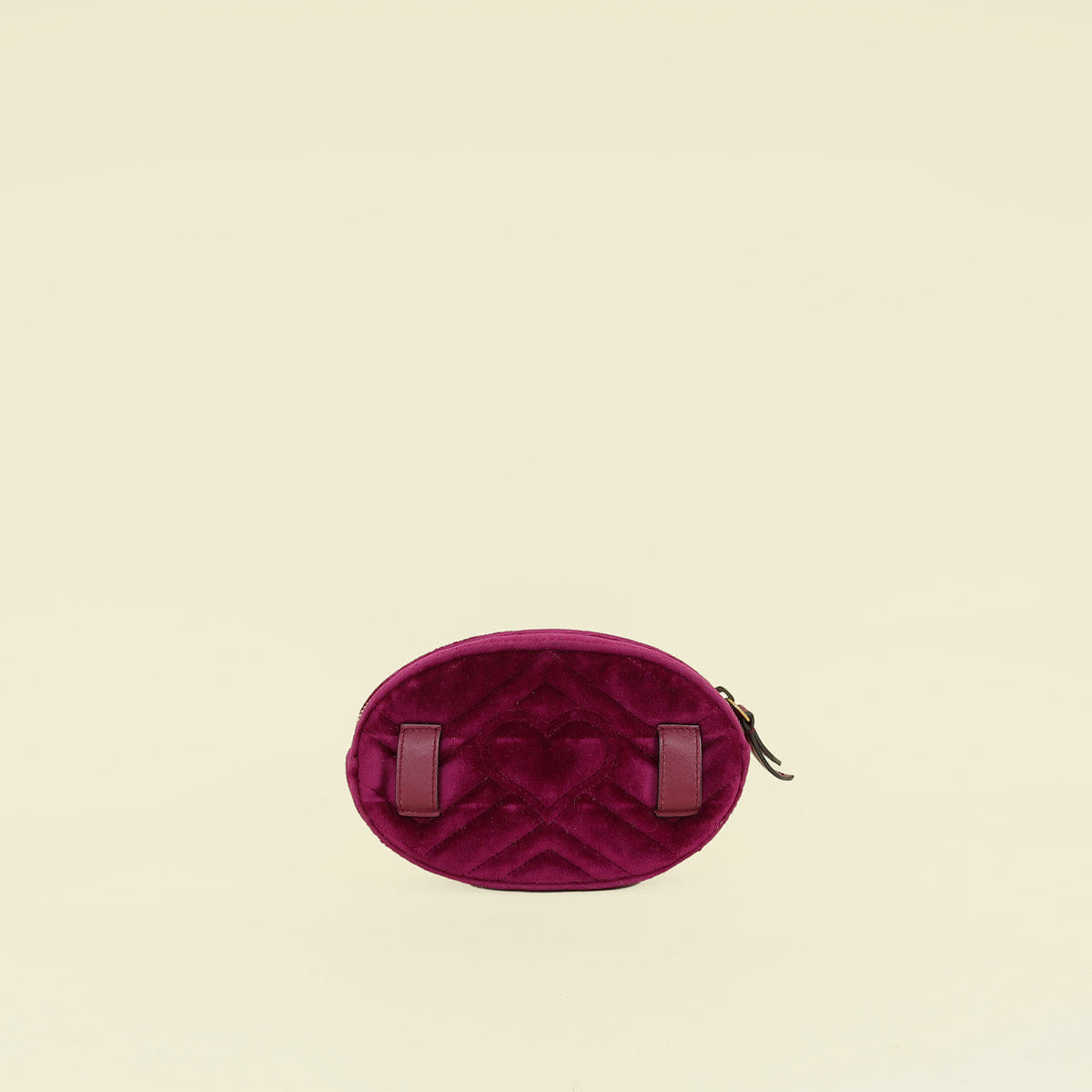 Gucci Violet Velvet GG Marmont Mini Belt Bag