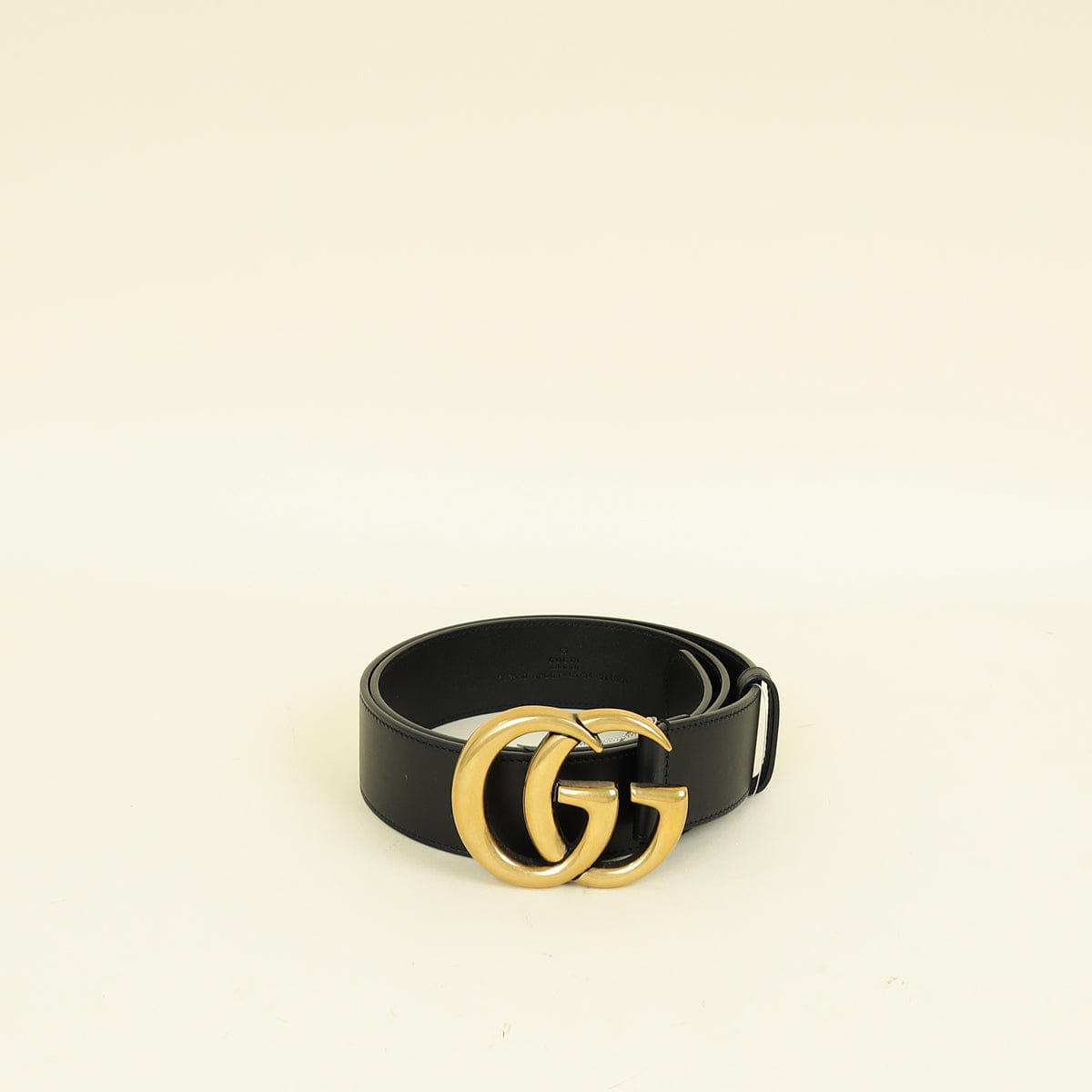 Gucci Black Double G Buckle 40 mm Belt 34