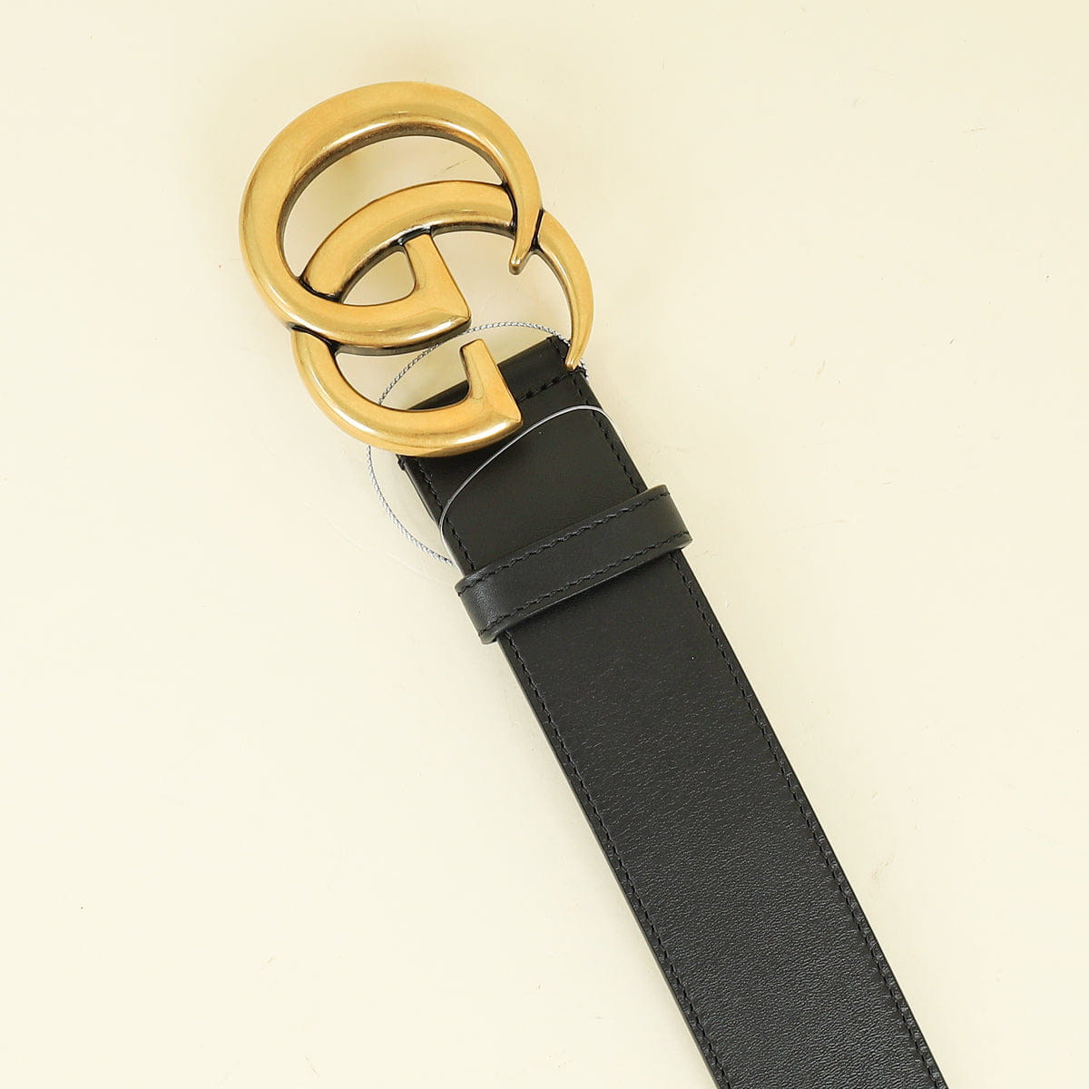Gucci Black Double G Buckle 40 mm Belt 34