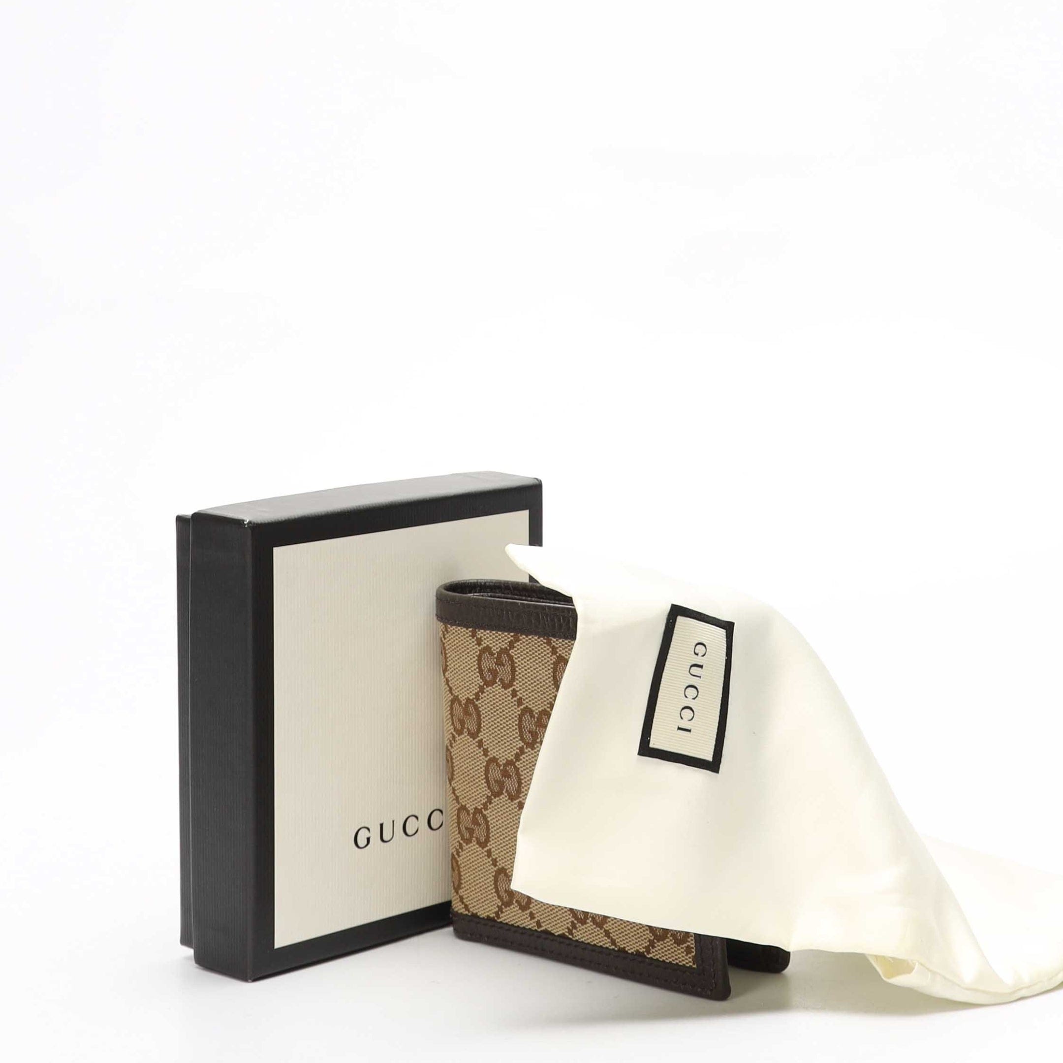 Gucci Beige/Brown GG Bifold Wallet