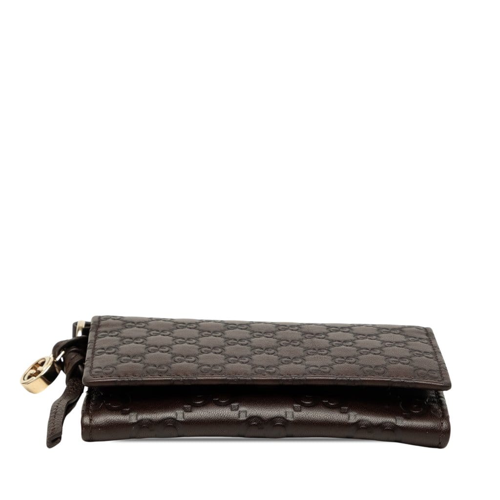 Gucci Guccissima Flap Card Case
