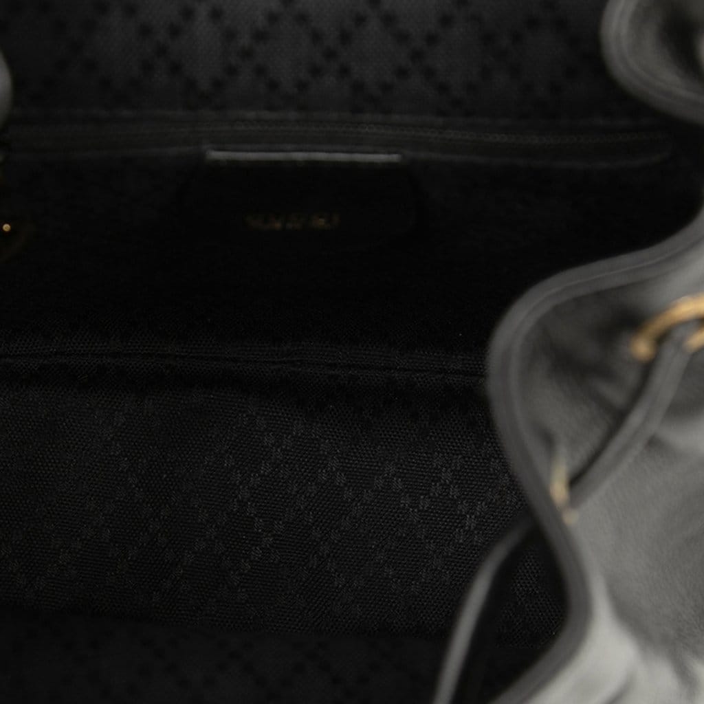Gucci Calfskin Bamboo Drawstring Backpack