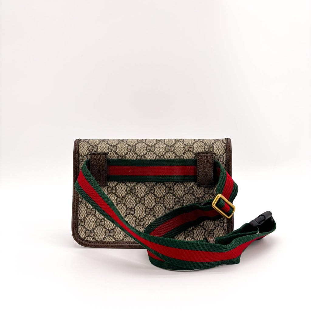 Gucci Neo Vintage GG Supreme Belt Bag Brown