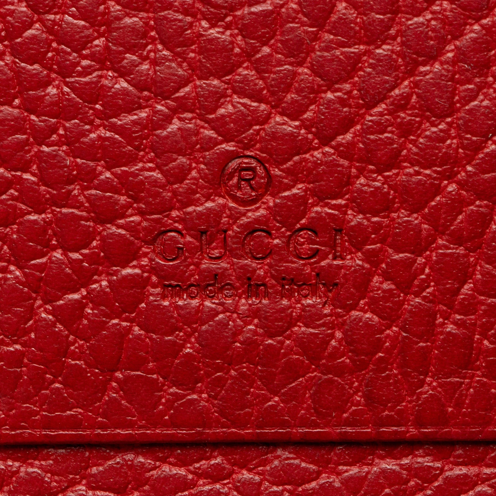 Gucci Leather GG Marmont Card Case