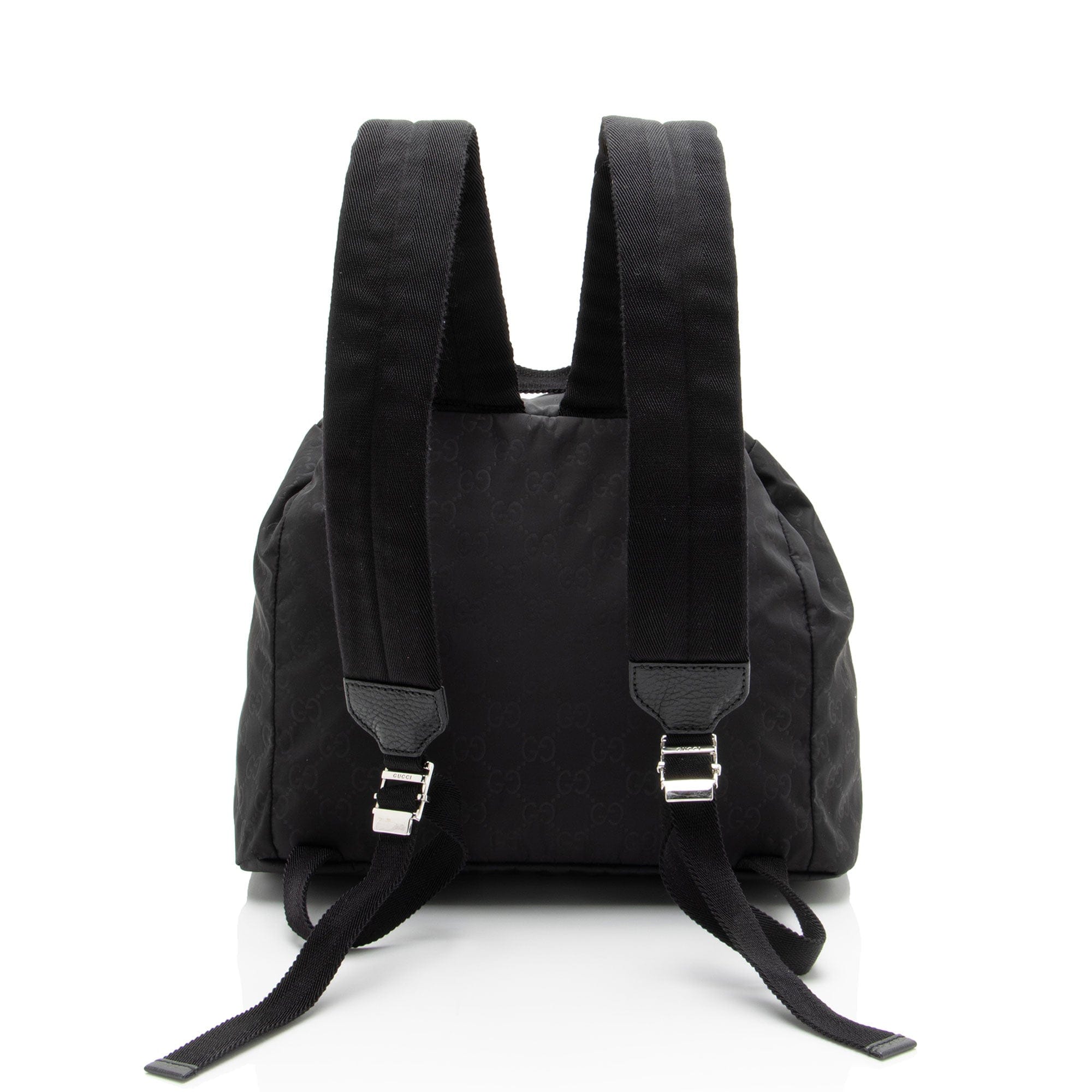 Gucci GG Nylon Buckle Double Pocket Backpack