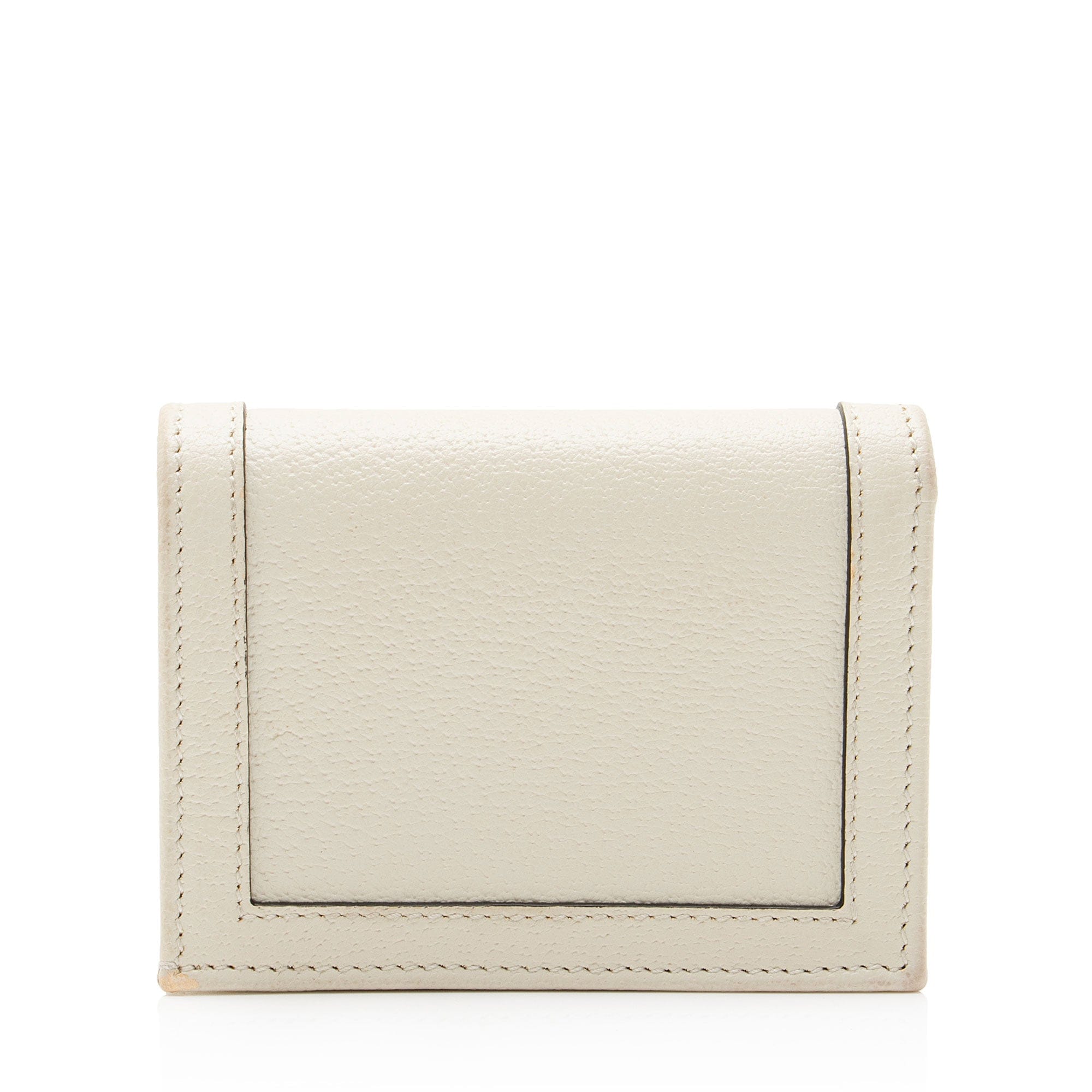 Gucci Grained Calfskin Bamboo Diana Compact Wallet