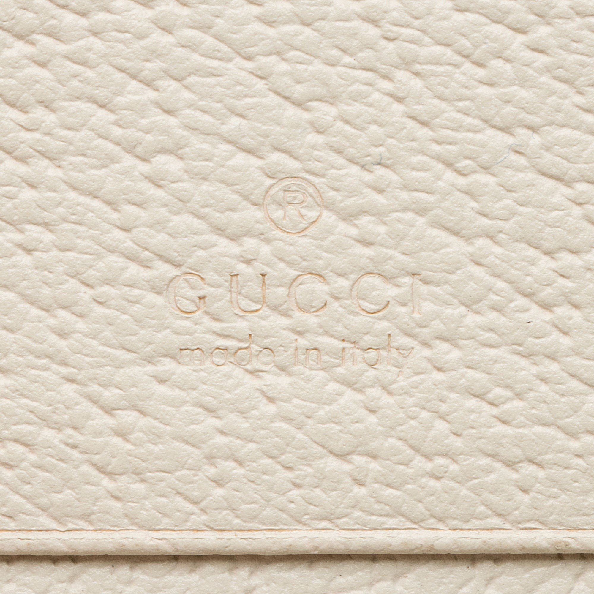 Gucci Grained Calfskin Bamboo Diana Compact Wallet