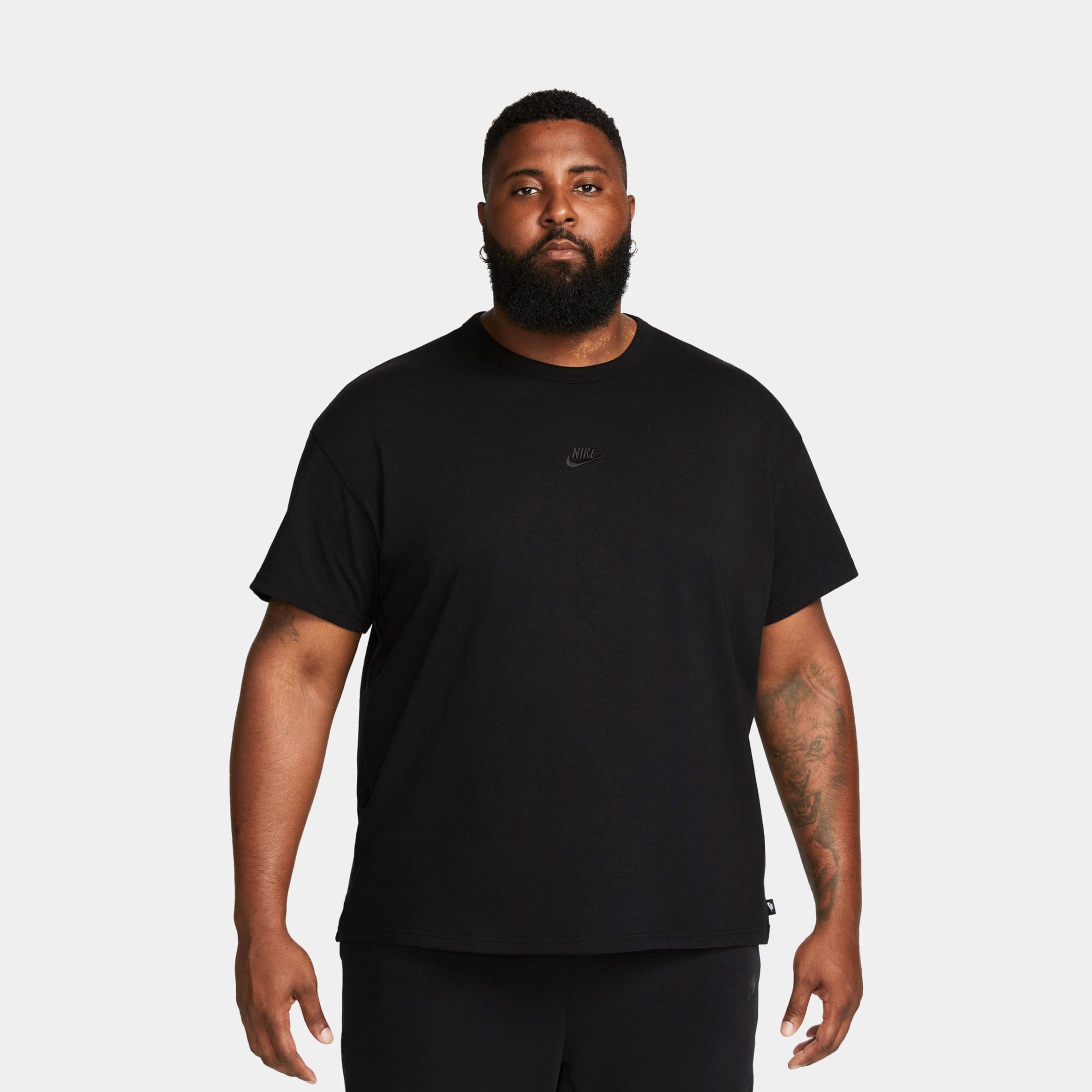 Nike NSW Premium Essentials Mens Short Sleeve Shirt (Black)