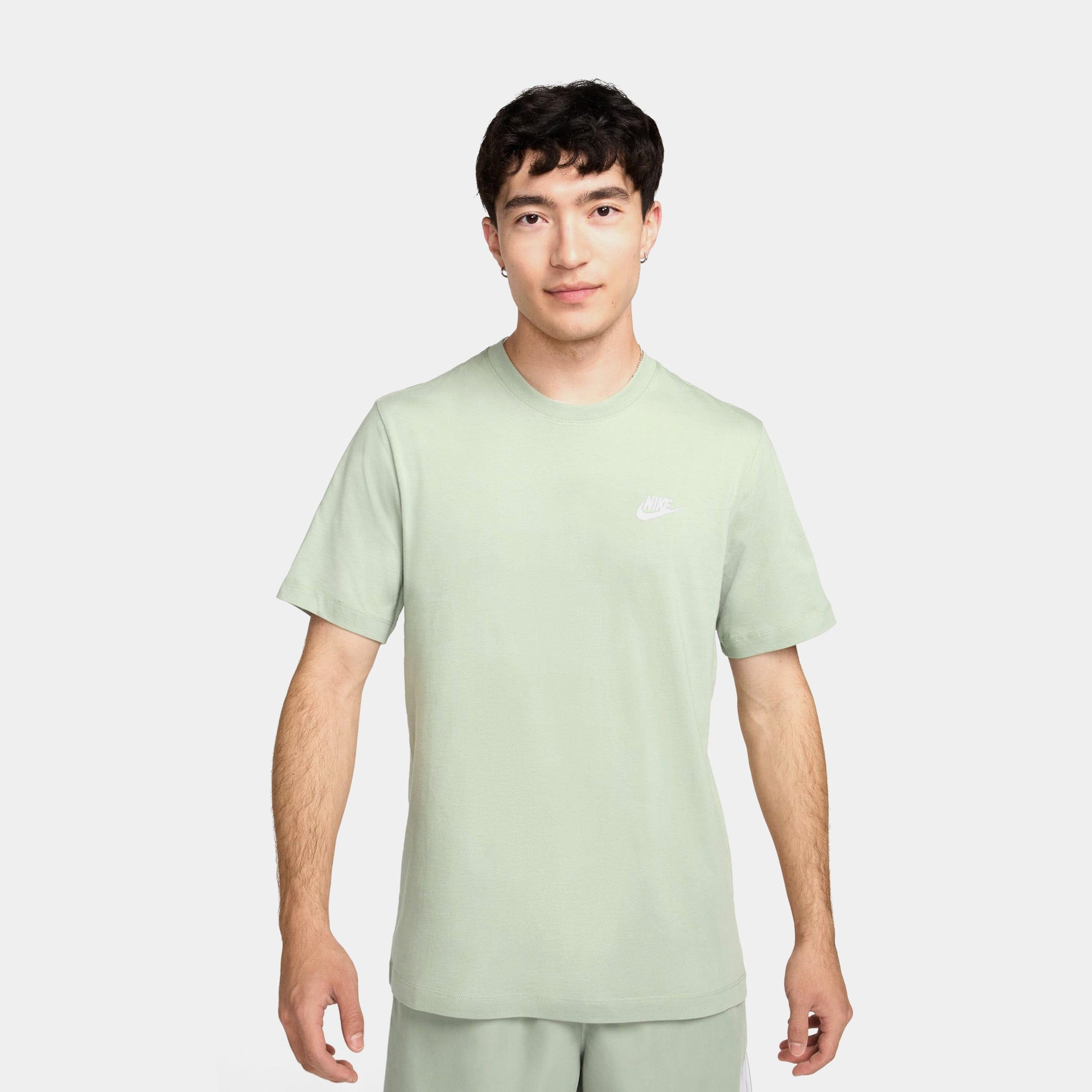 Nike NSW Club Mens Short Sleeve Shirt (Green)
