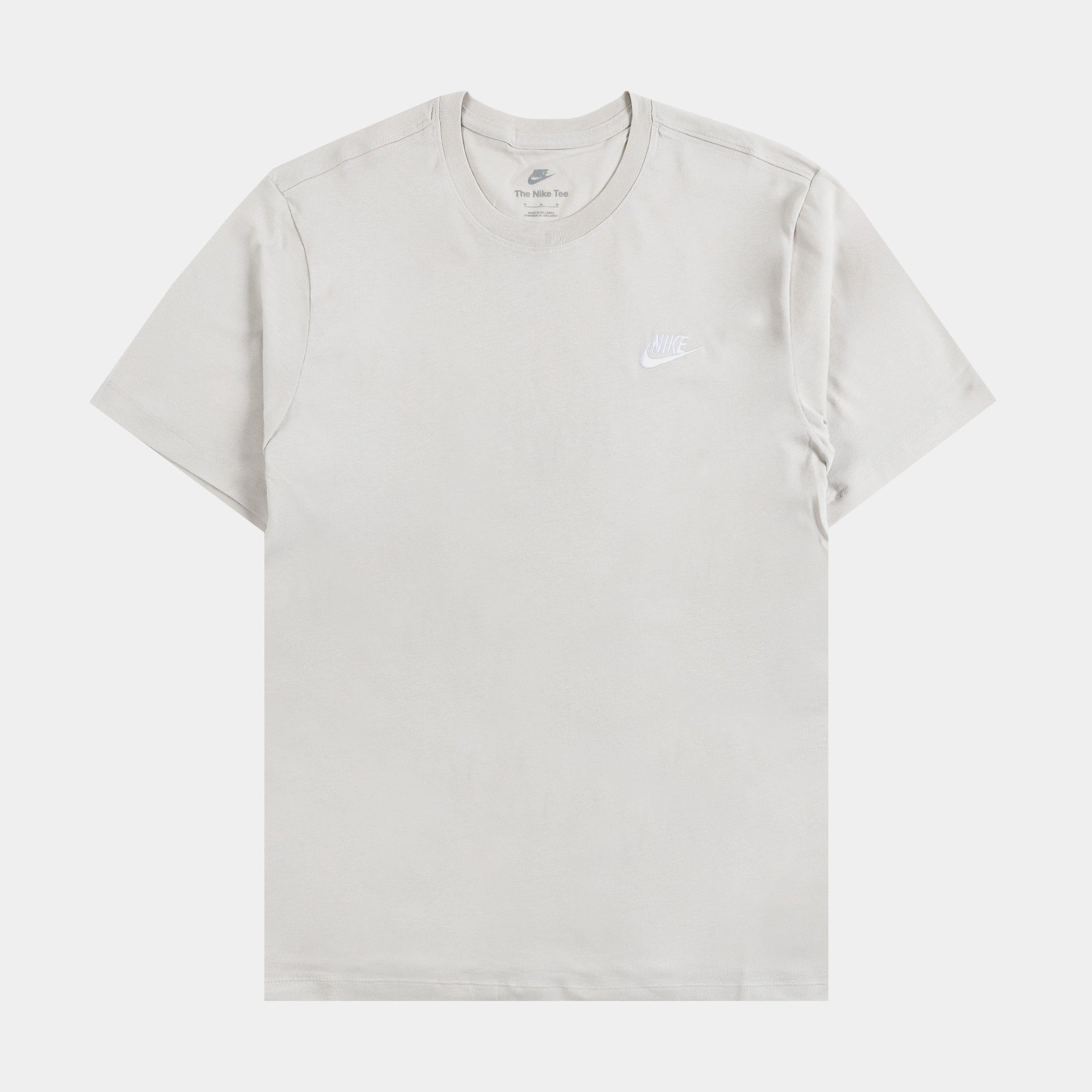 Nike NSW Club Mens Short Sleeve Shirt (Beige)