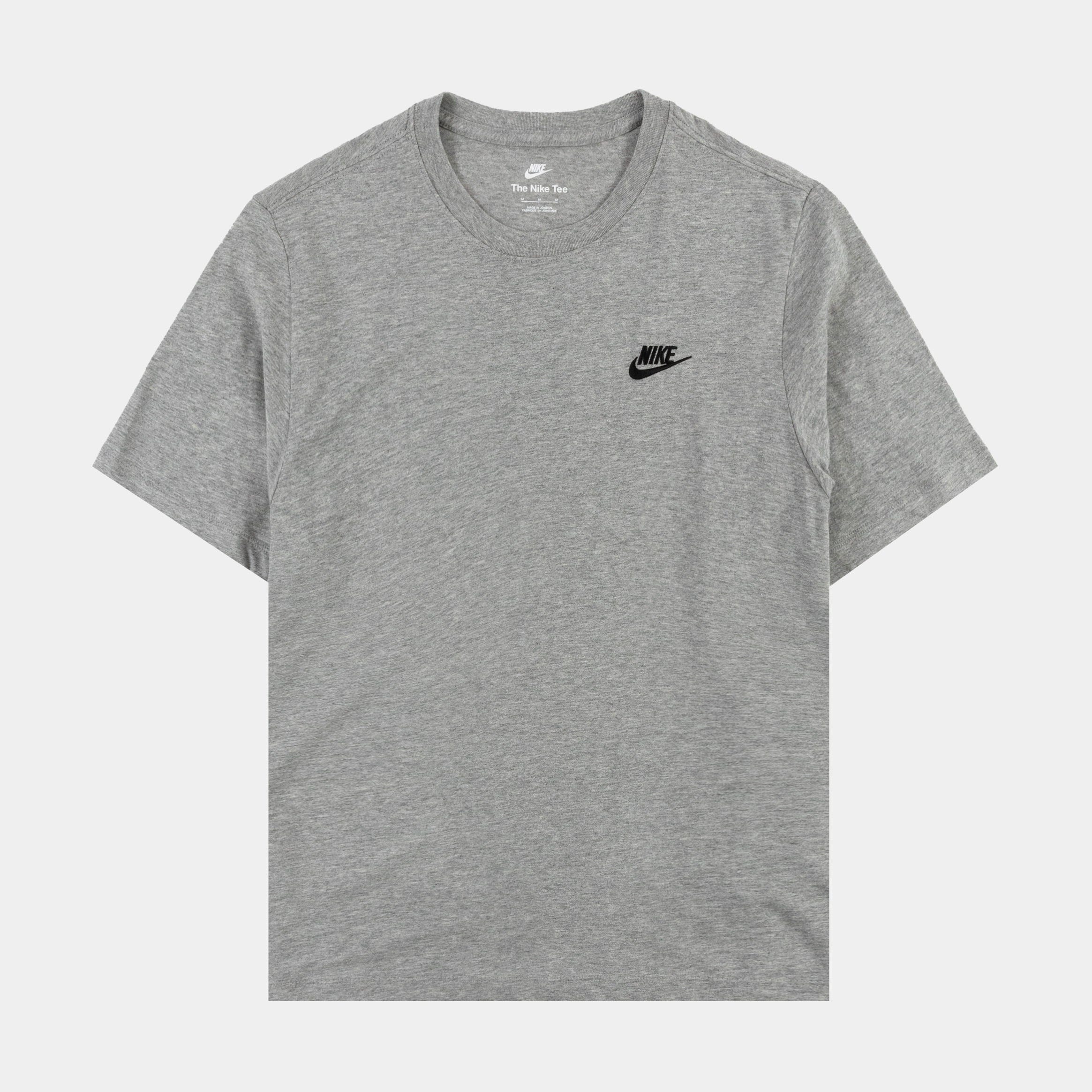 Nike NSW Club Mens Short Sleeve Shirt (Grey)