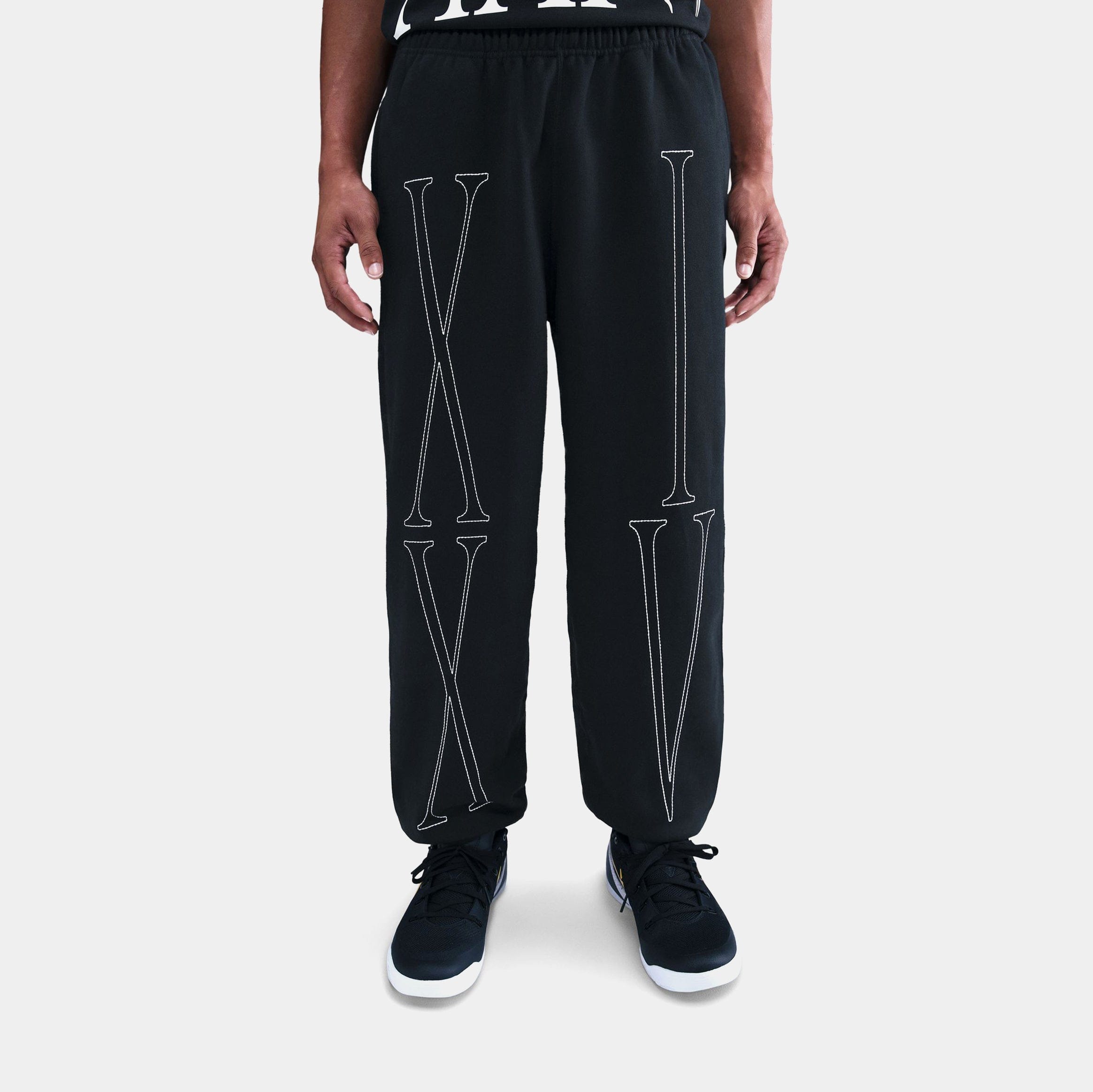 Nike Kobe Fleece Basketball Mens Pants (Black/White)