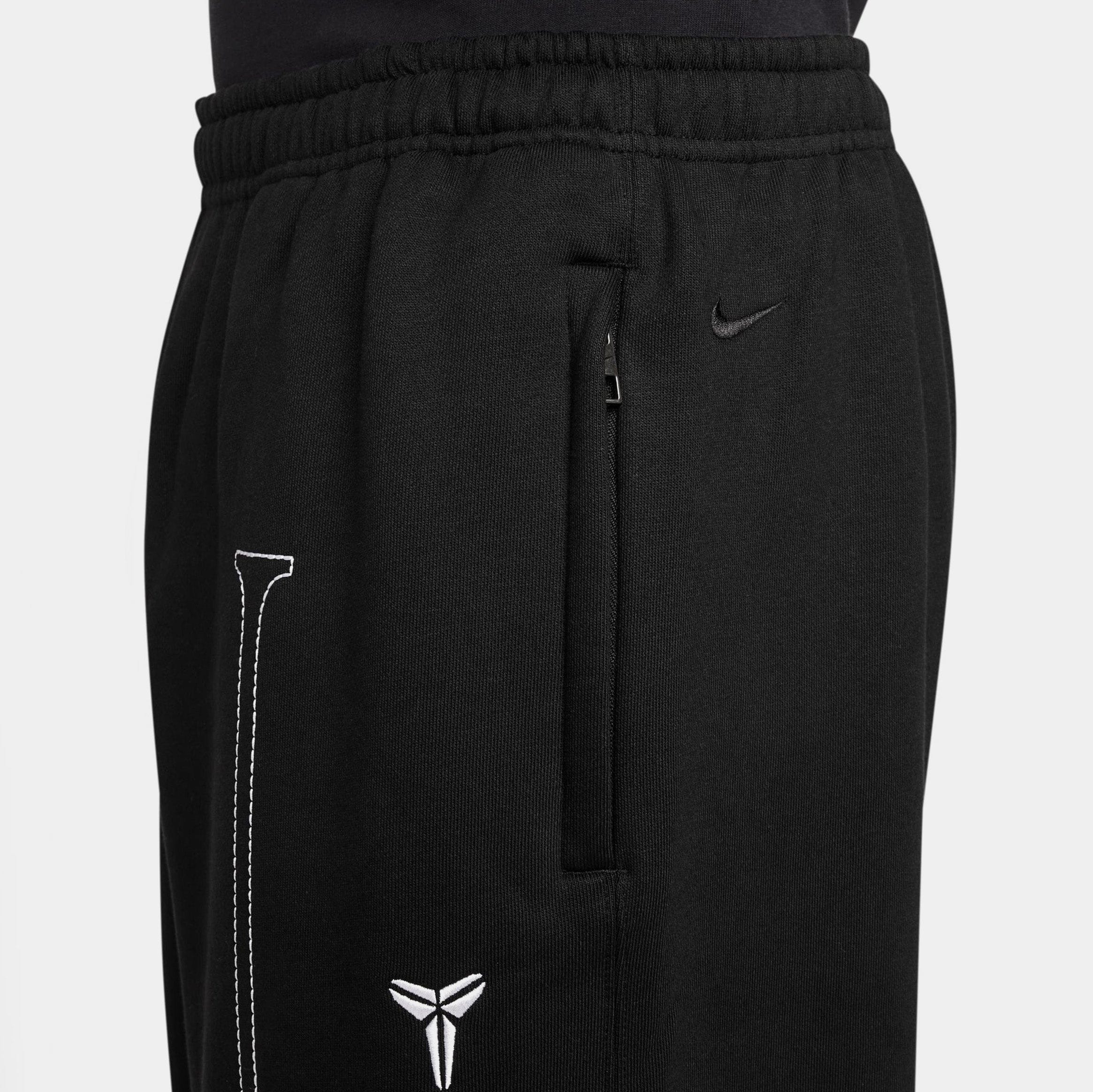 Nike Kobe Fleece Basketball Mens Pants (Black/White)