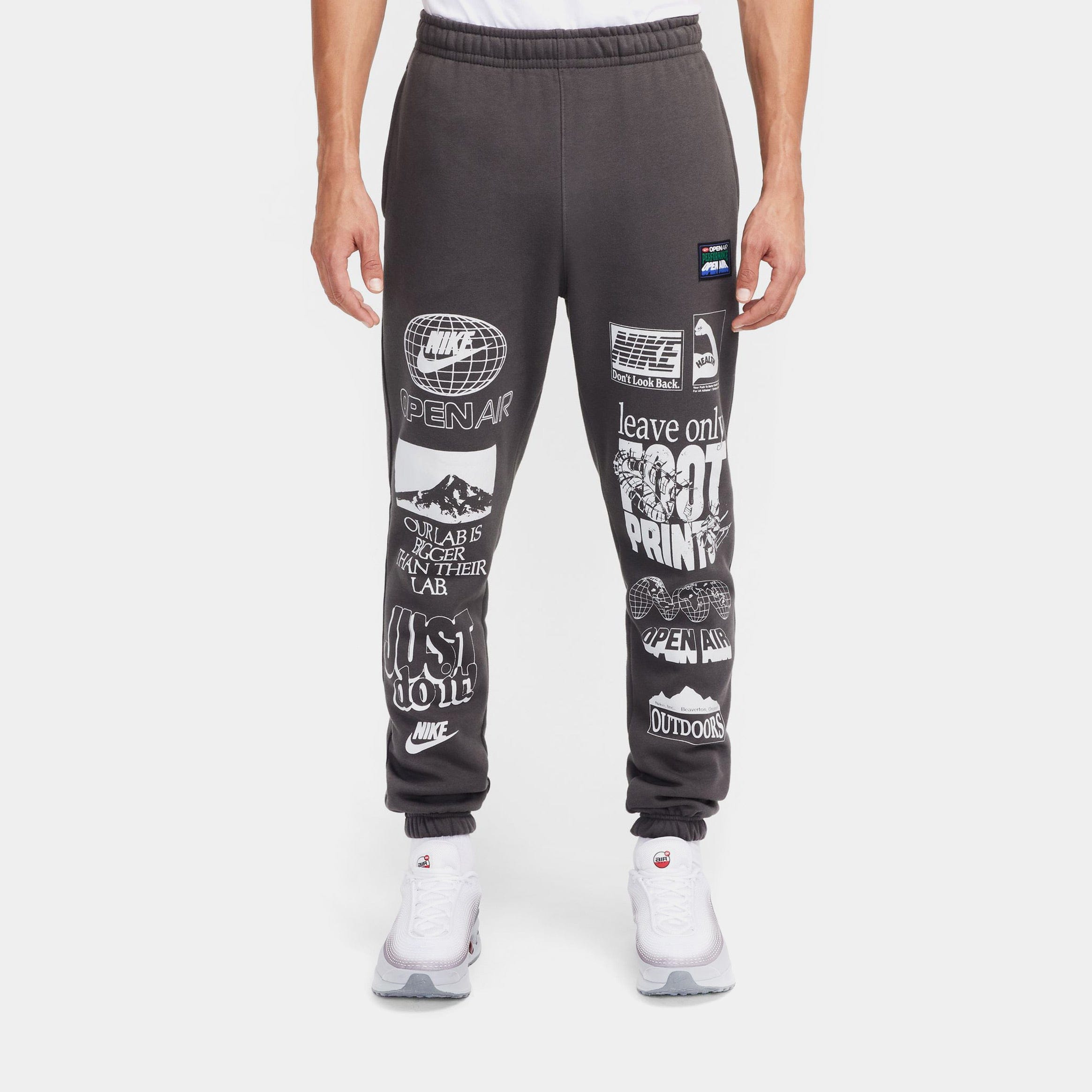 Nike NSW Club Fleece Joggers Mens Sweatpants (Grey/Brown)