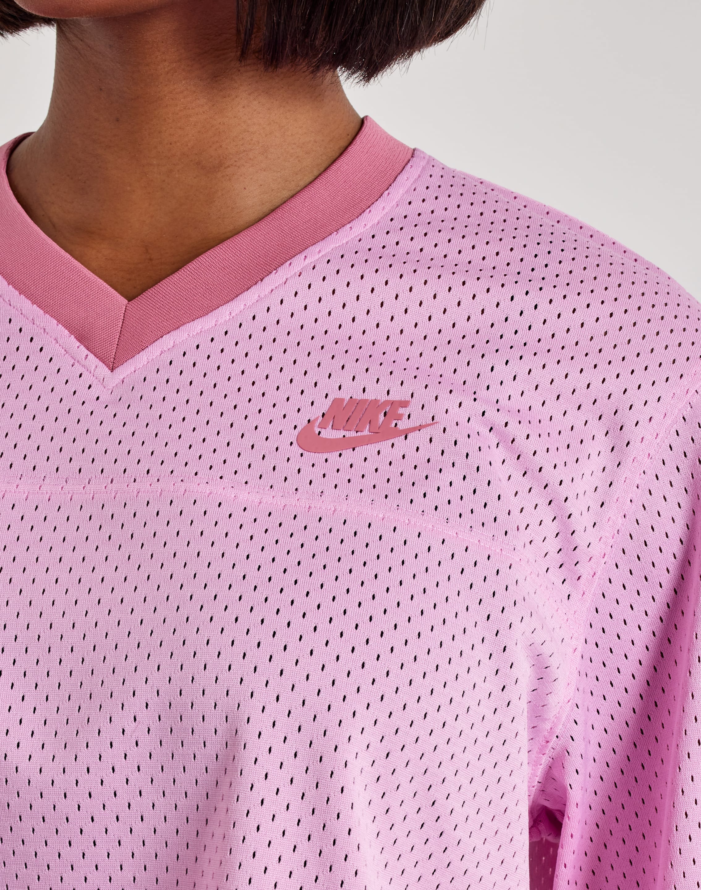 Nike Oversized Cropped Mesh Jersey