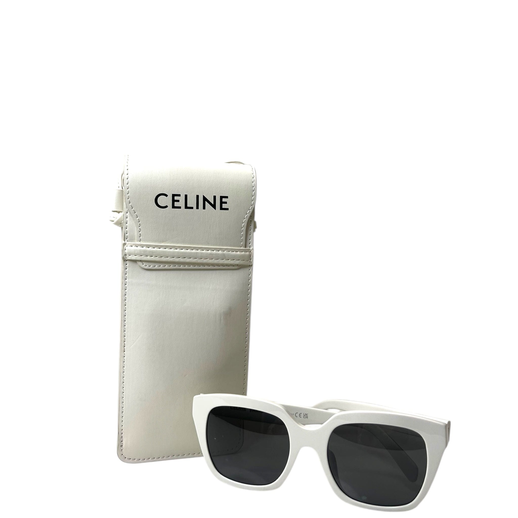 Celine White Square Sunglasses