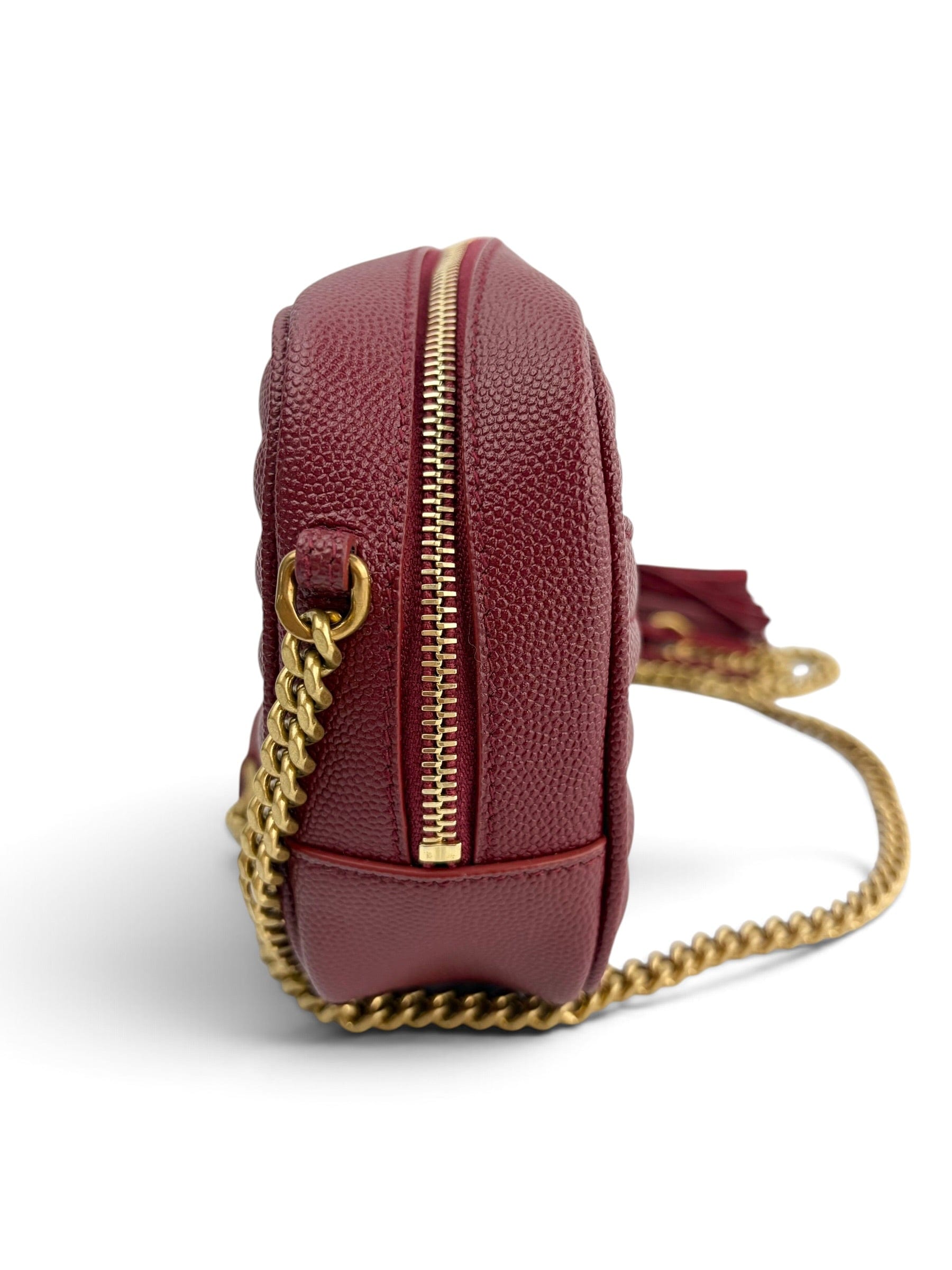 Saint Laurent Red Lou Mini Camera Bag