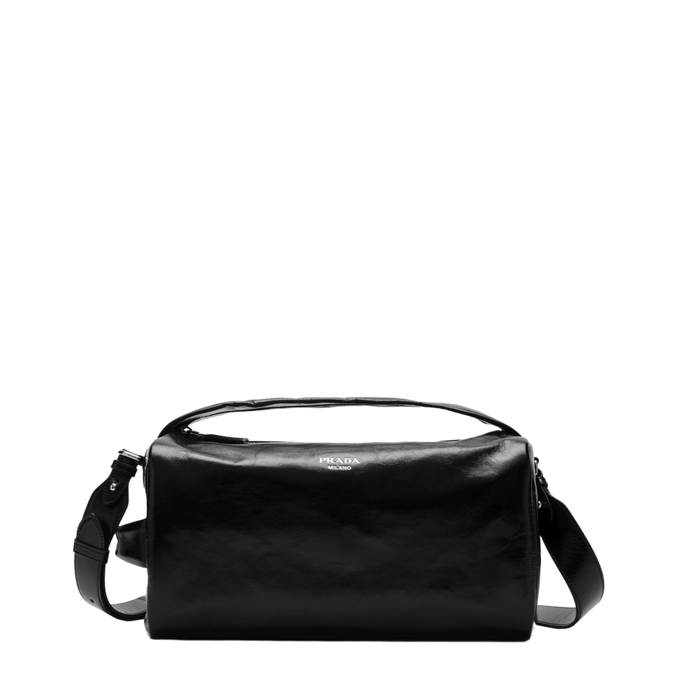 Prada Calfskin Shoulder Bags - Black