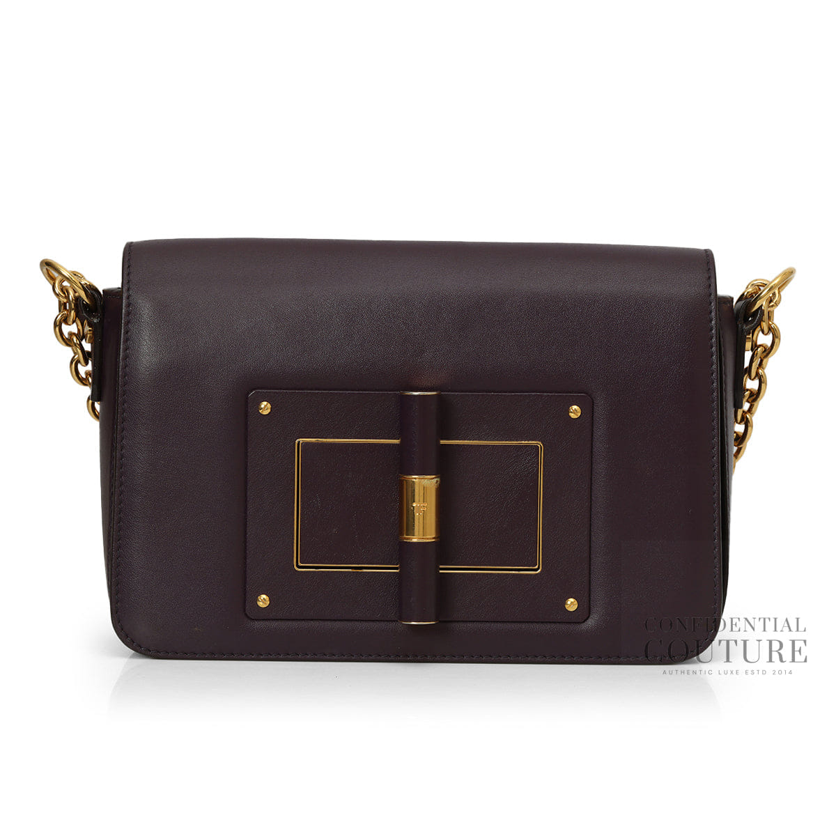 TOM FORD Eggplant Natalia Medium Shoulder bag