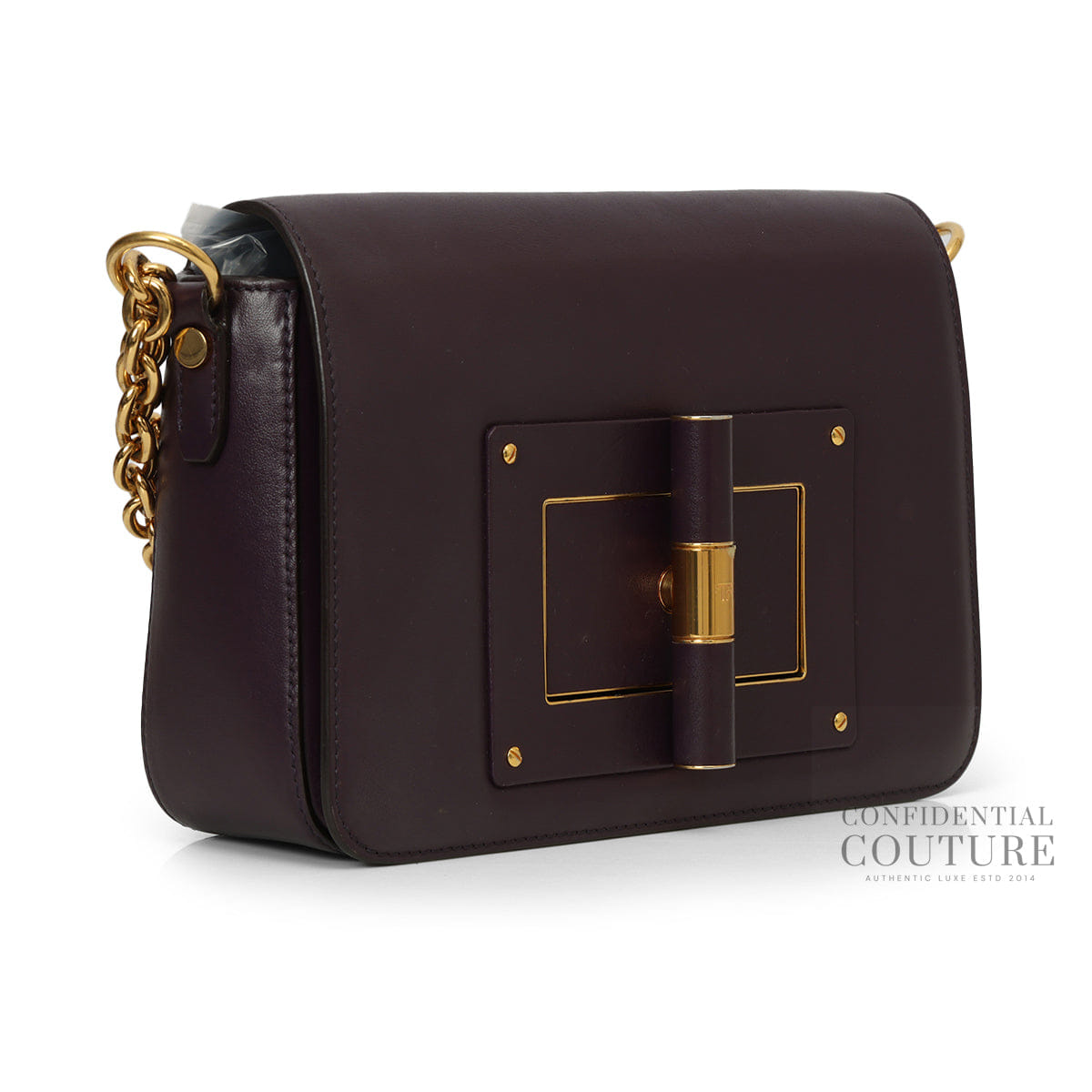 TOM FORD Eggplant Natalia Medium Shoulder bag