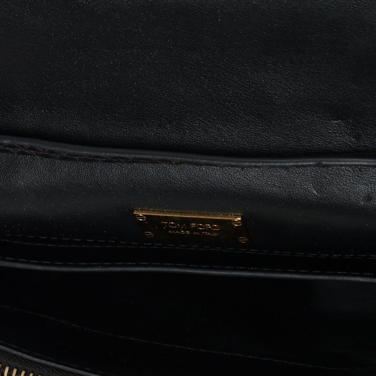 TOM FORD Natalia Black Python Shoulder Bag