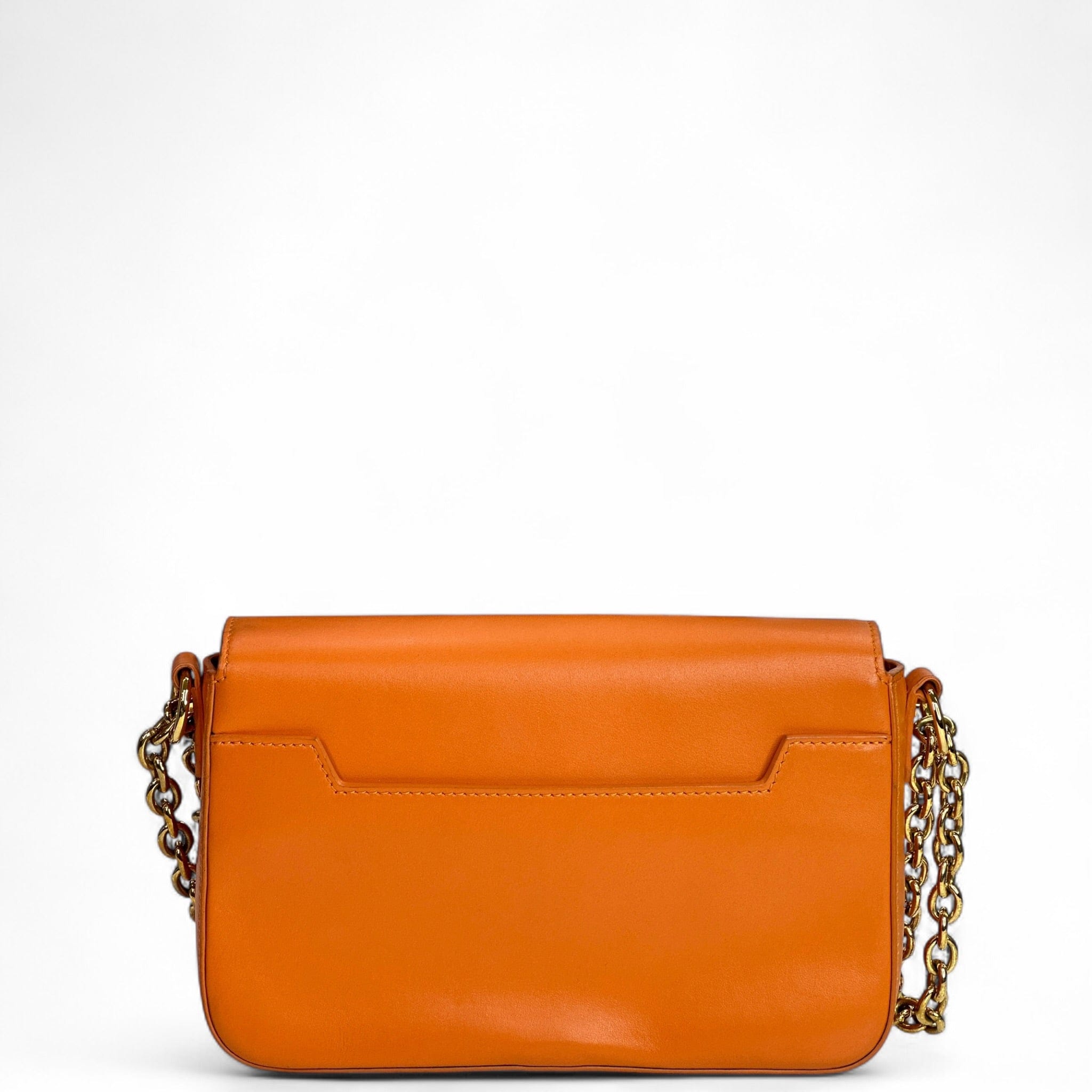 Tom Ford Natalia orange leather shoulder bag
