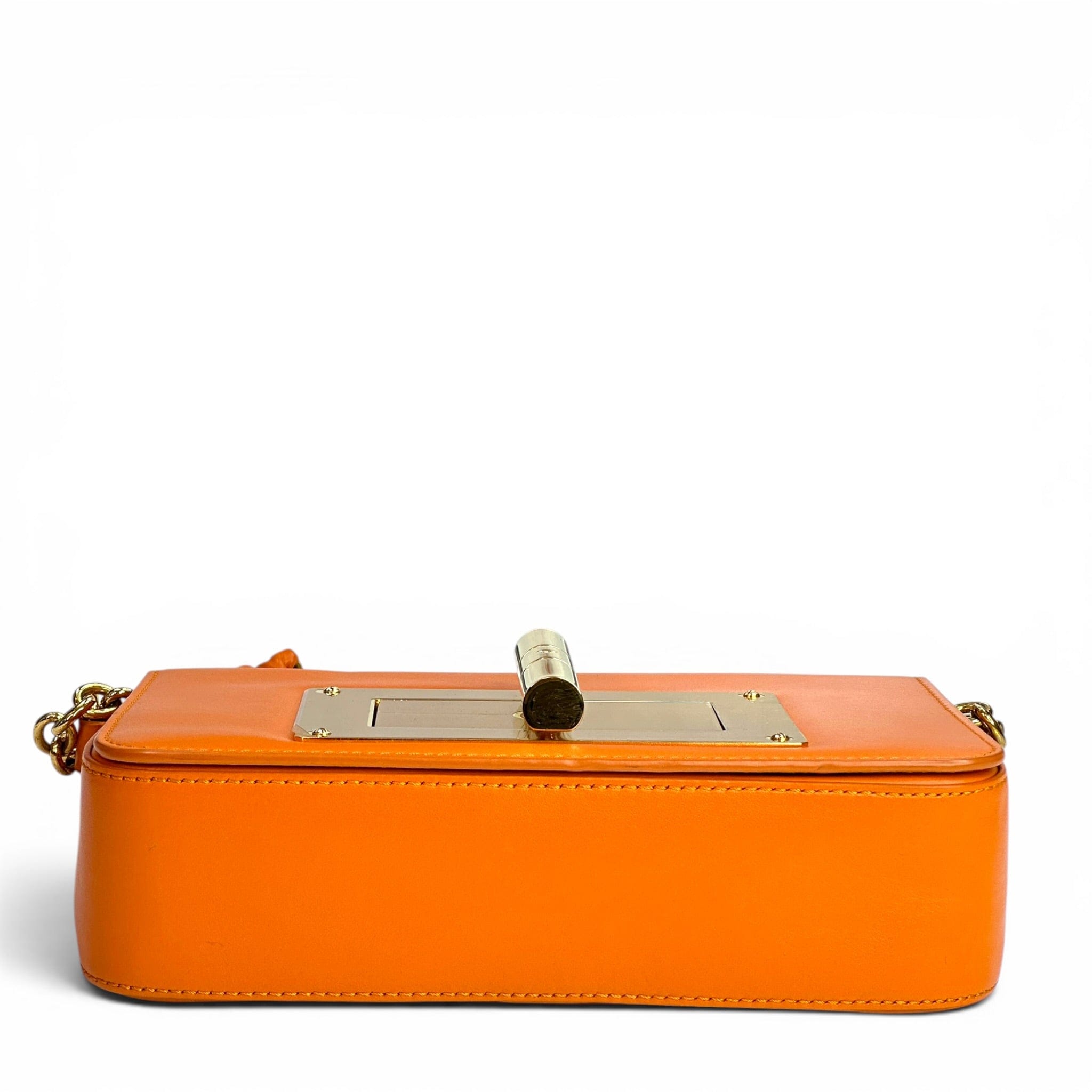 Tom Ford Natalia orange leather shoulder bag