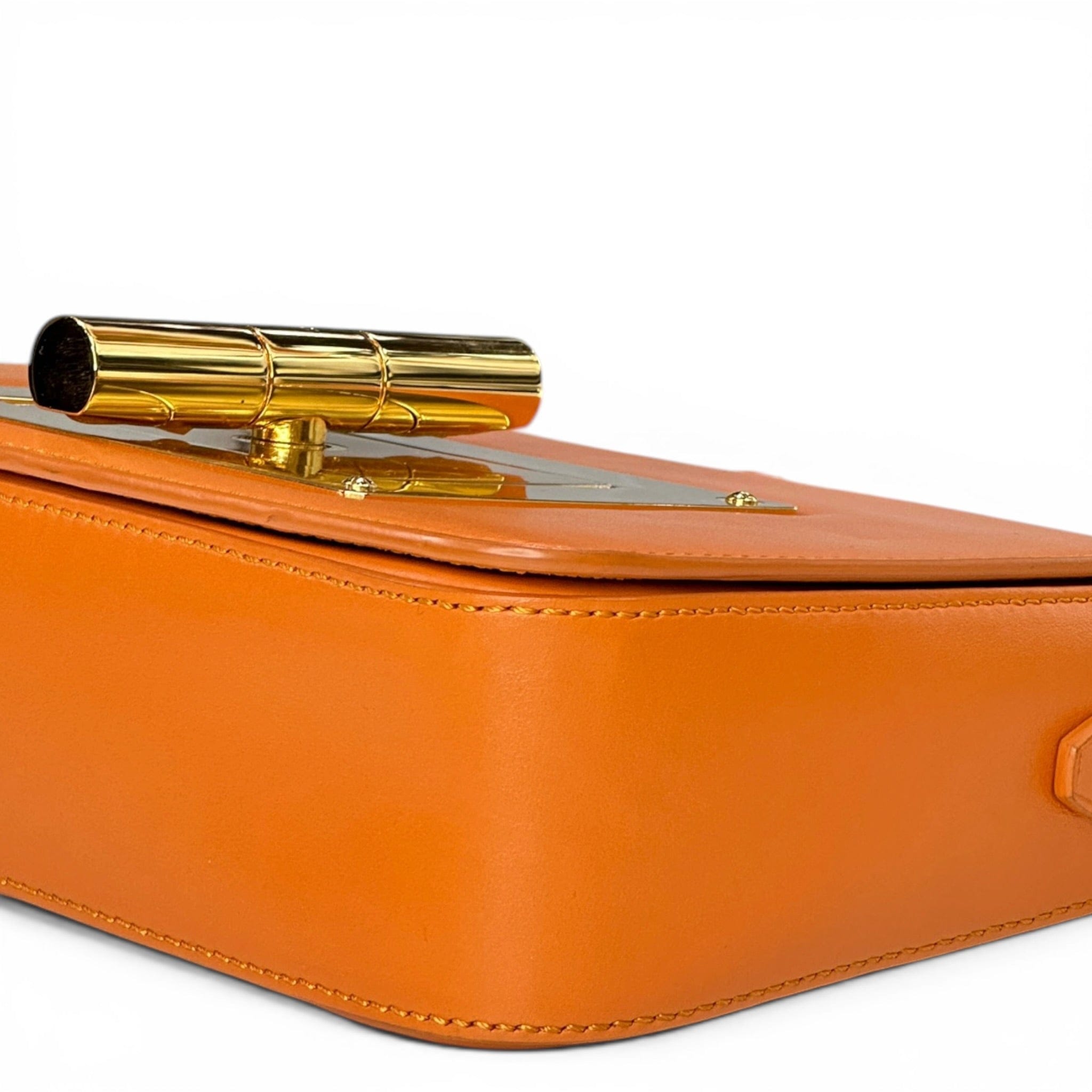 Tom Ford Natalia orange leather shoulder bag