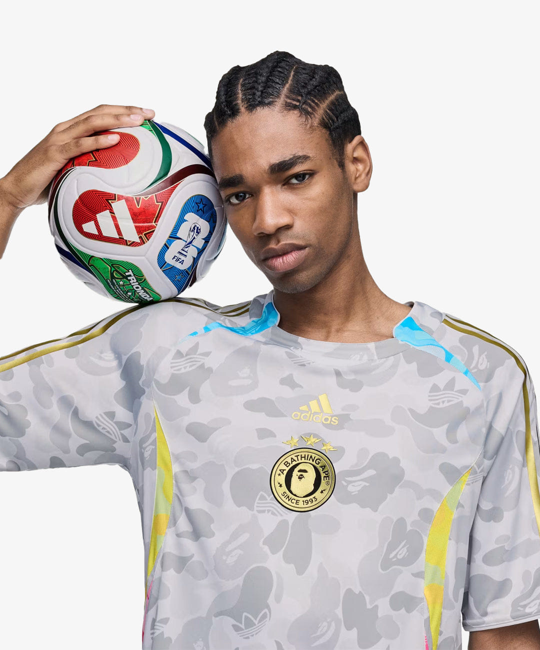 Adidas Originals | TEAMGEIST T-Shirt BAPE A { WHITE