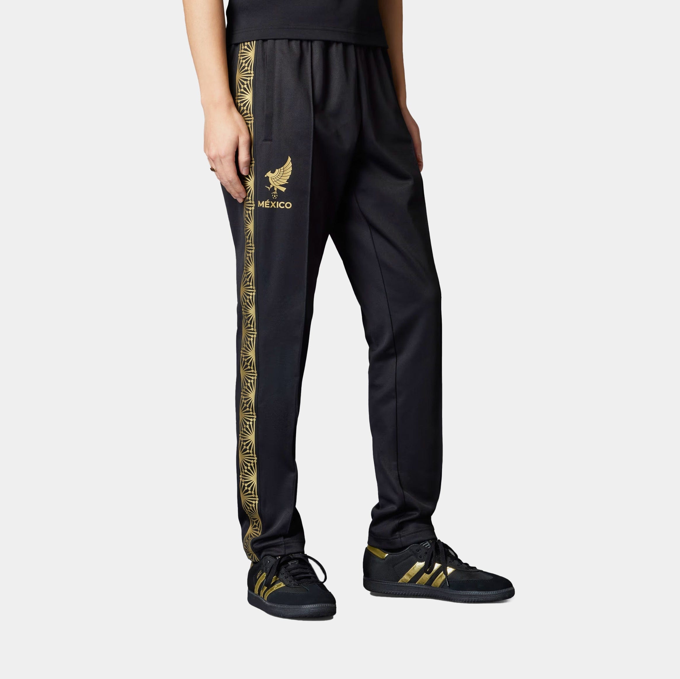 adidas Mexico National Knit FMF Track Mens Pants (Black/Gold)
