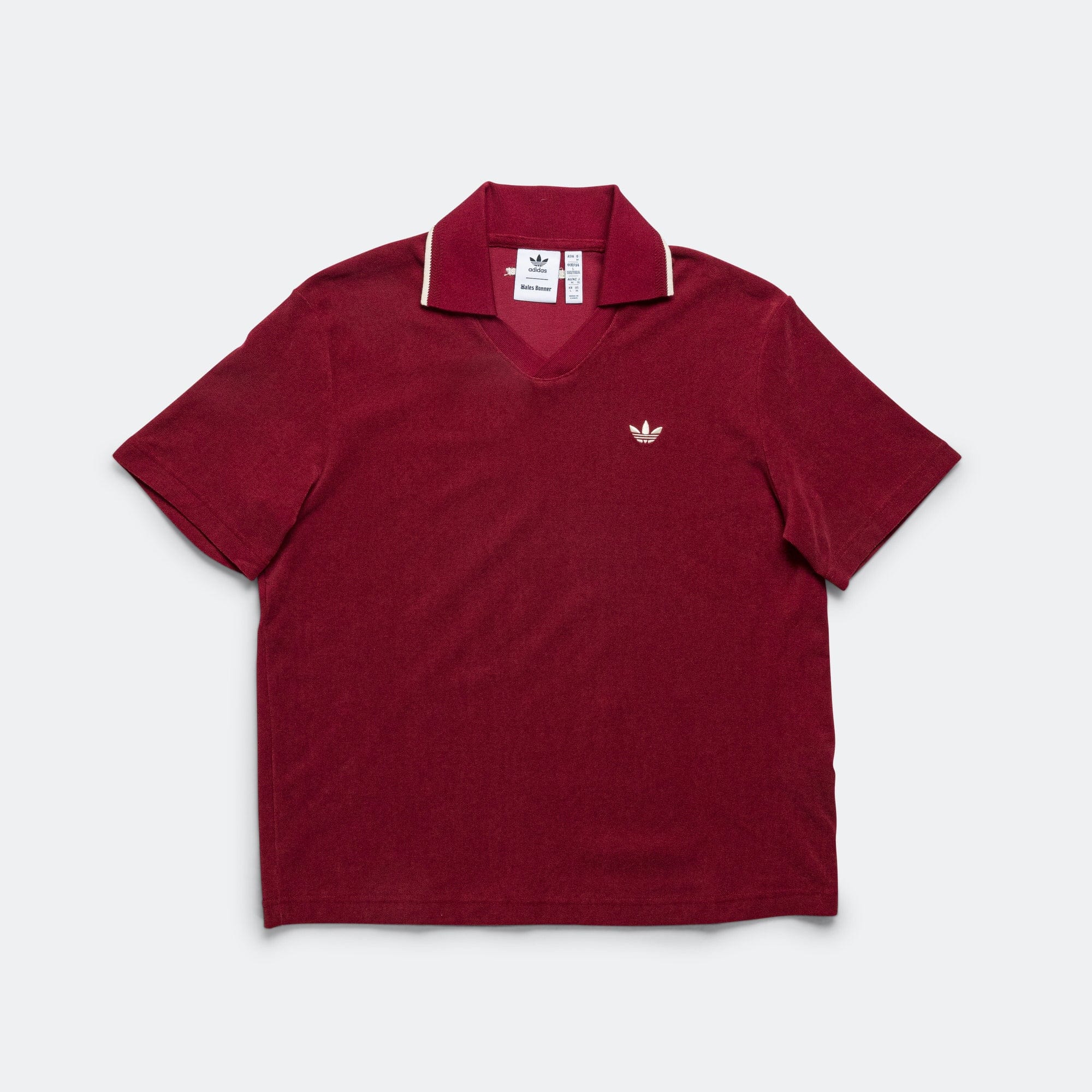 adidas Terry Polo x Wales Bonner - Collegiate Burgundy