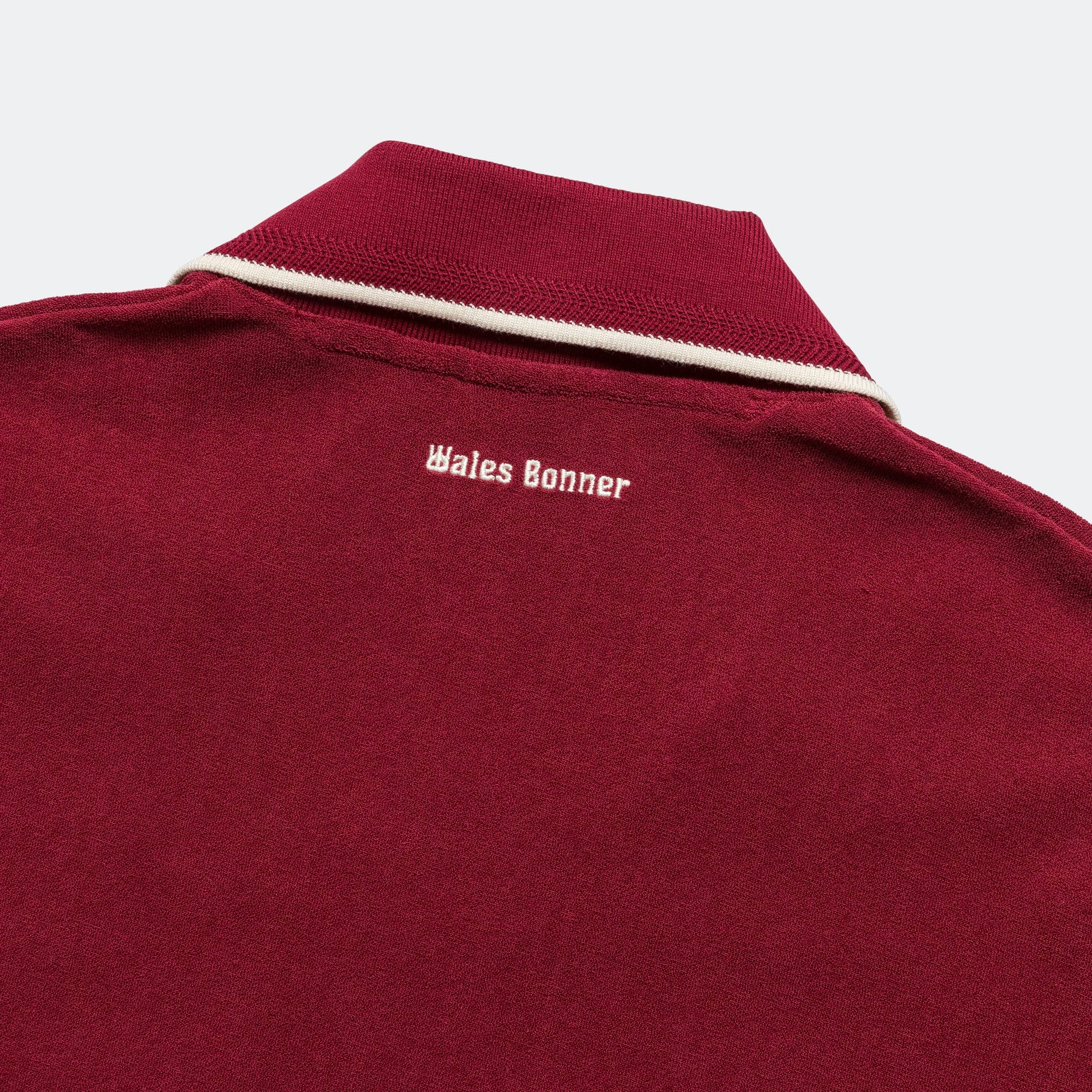 adidas Terry Polo x Wales Bonner - Collegiate Burgundy