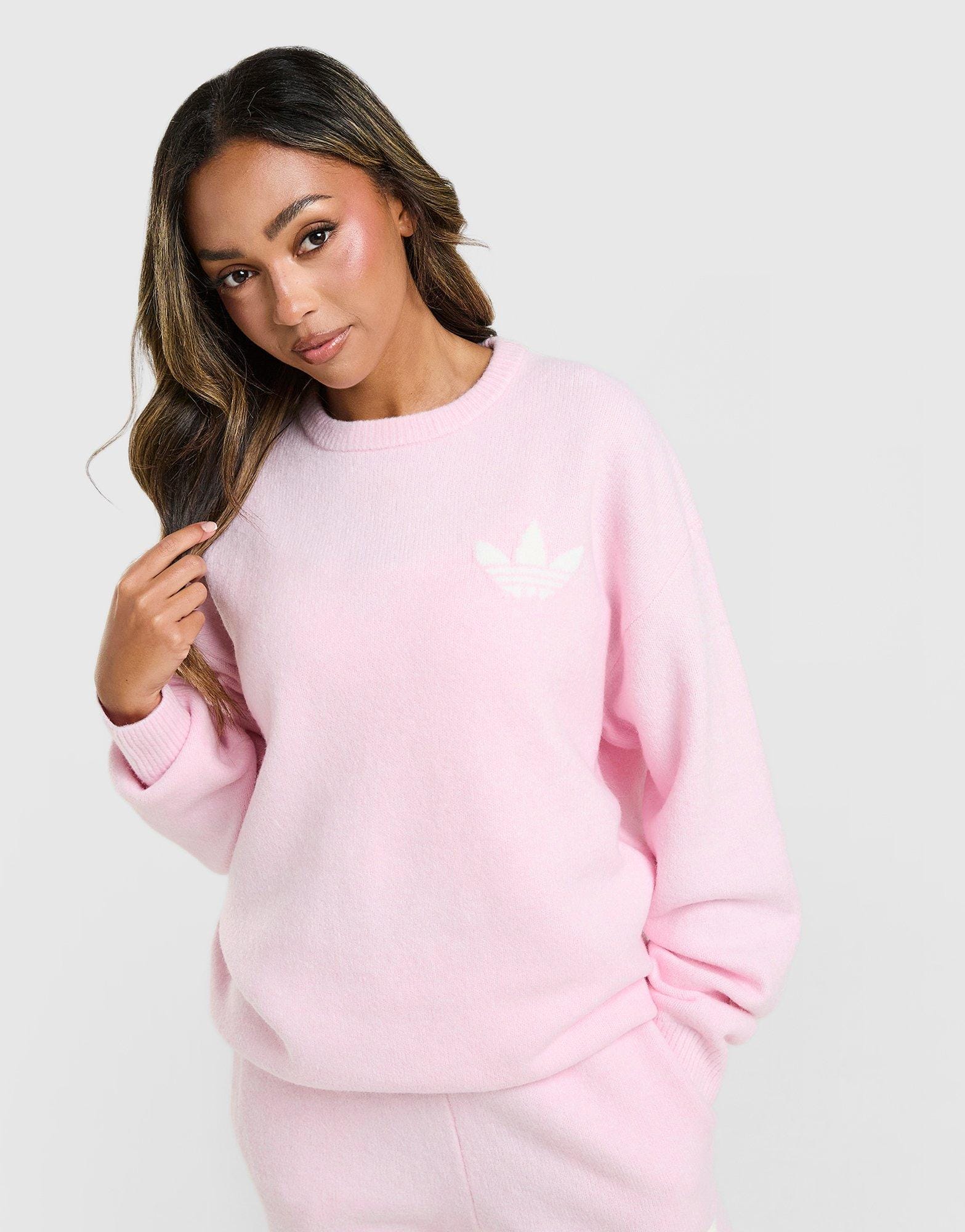 adidas Trefoil Knit Crew Sweatshirt