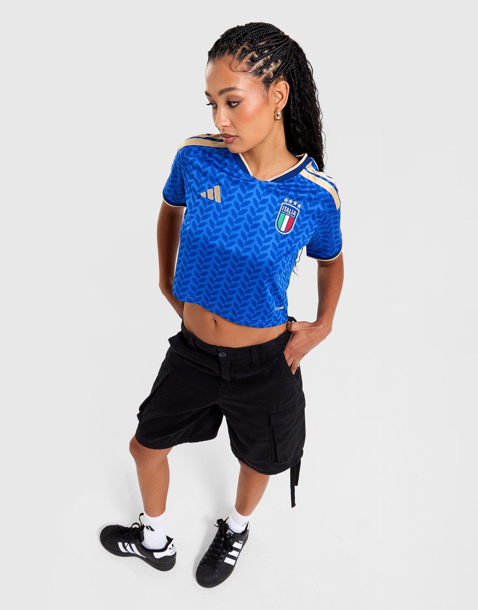 adidas Italy 26 Home Replica Cropped Jersey